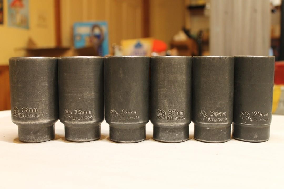 Lot of 6 MATCO Tools DTL4903* 1/2″ Drive 6 Pt. Deep Sockets Metric ^