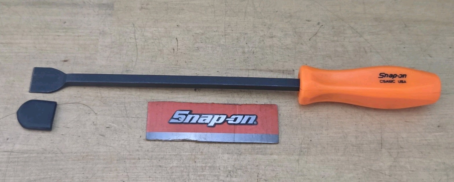 New Snap On CSA12C – 12-7/8″ Long Orange Hard Handle Rigid Carbon/Gasket Scraper
