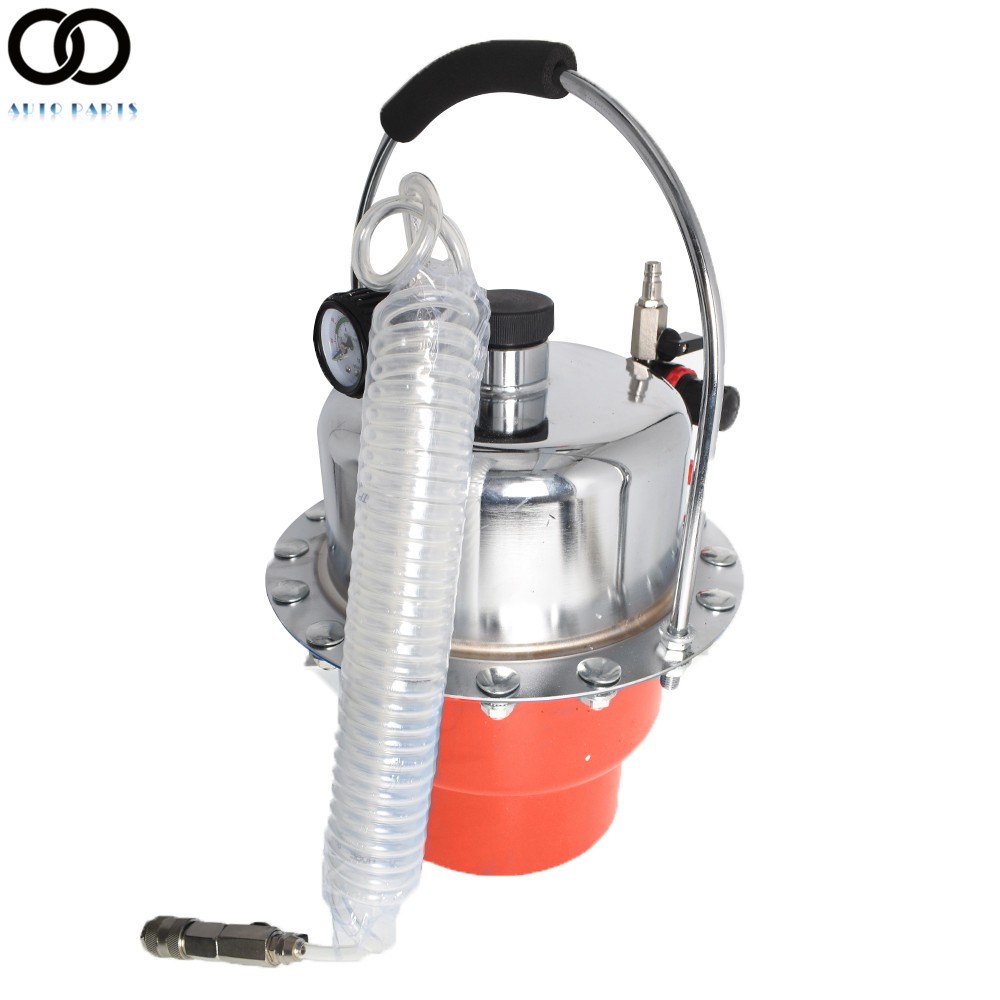 Portable Pneumatic Air Pressure Kit Brake & Clutch Bleeder Valve System Tool Set