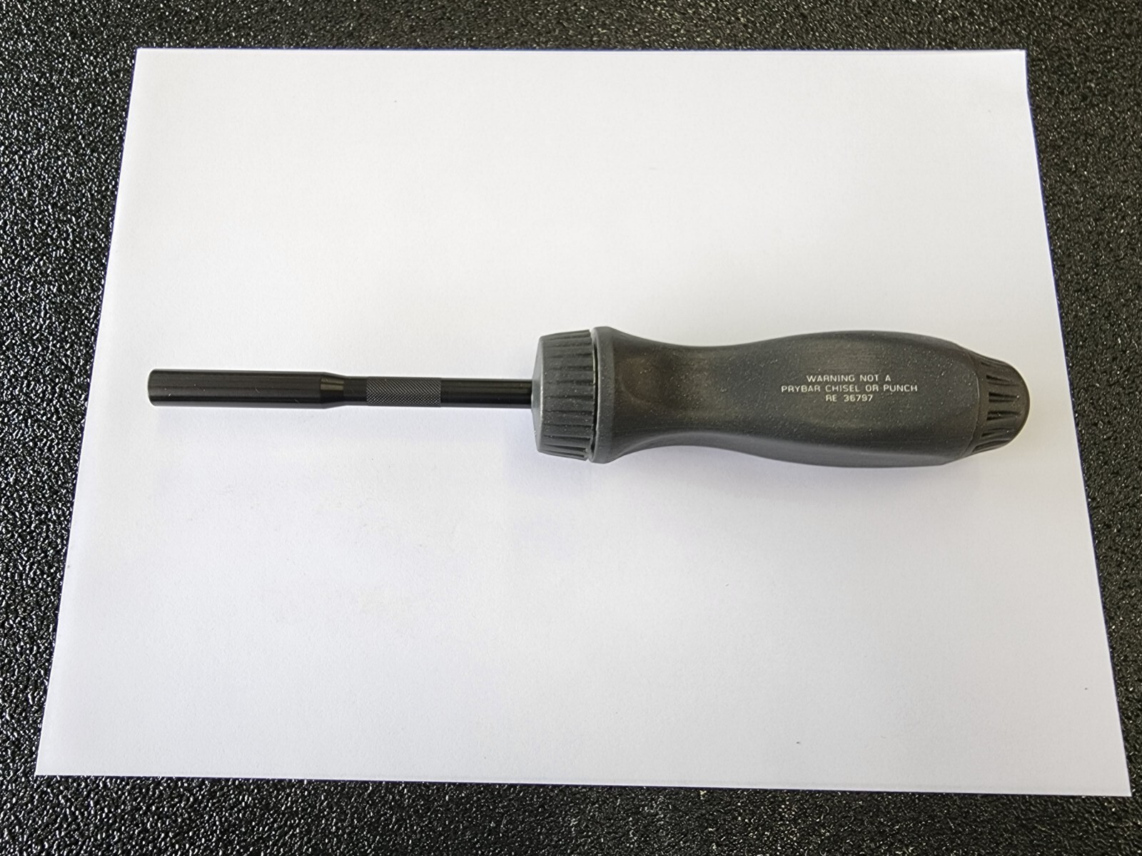 Snap-on Tools RARE DARK TITANIUM Ratcheting Screwdriver w/Black Shank SSDMR4B