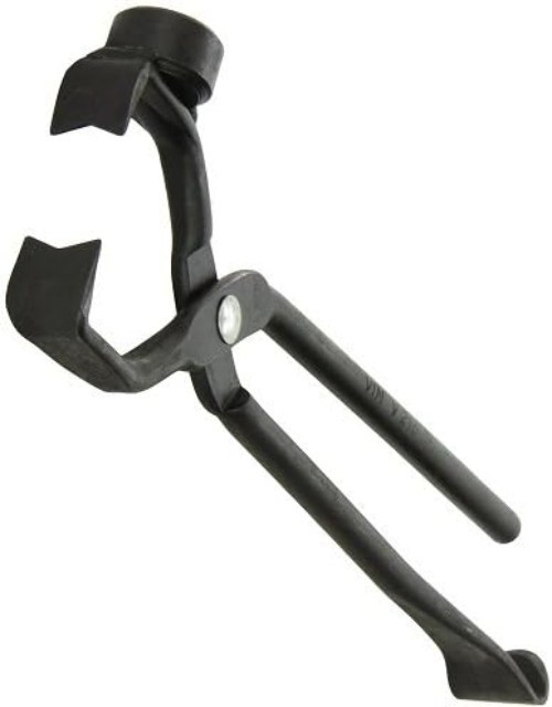 Hub and Dust Cap Plier for Wheels, Ergonomic Grip, Carbon Steel Construction