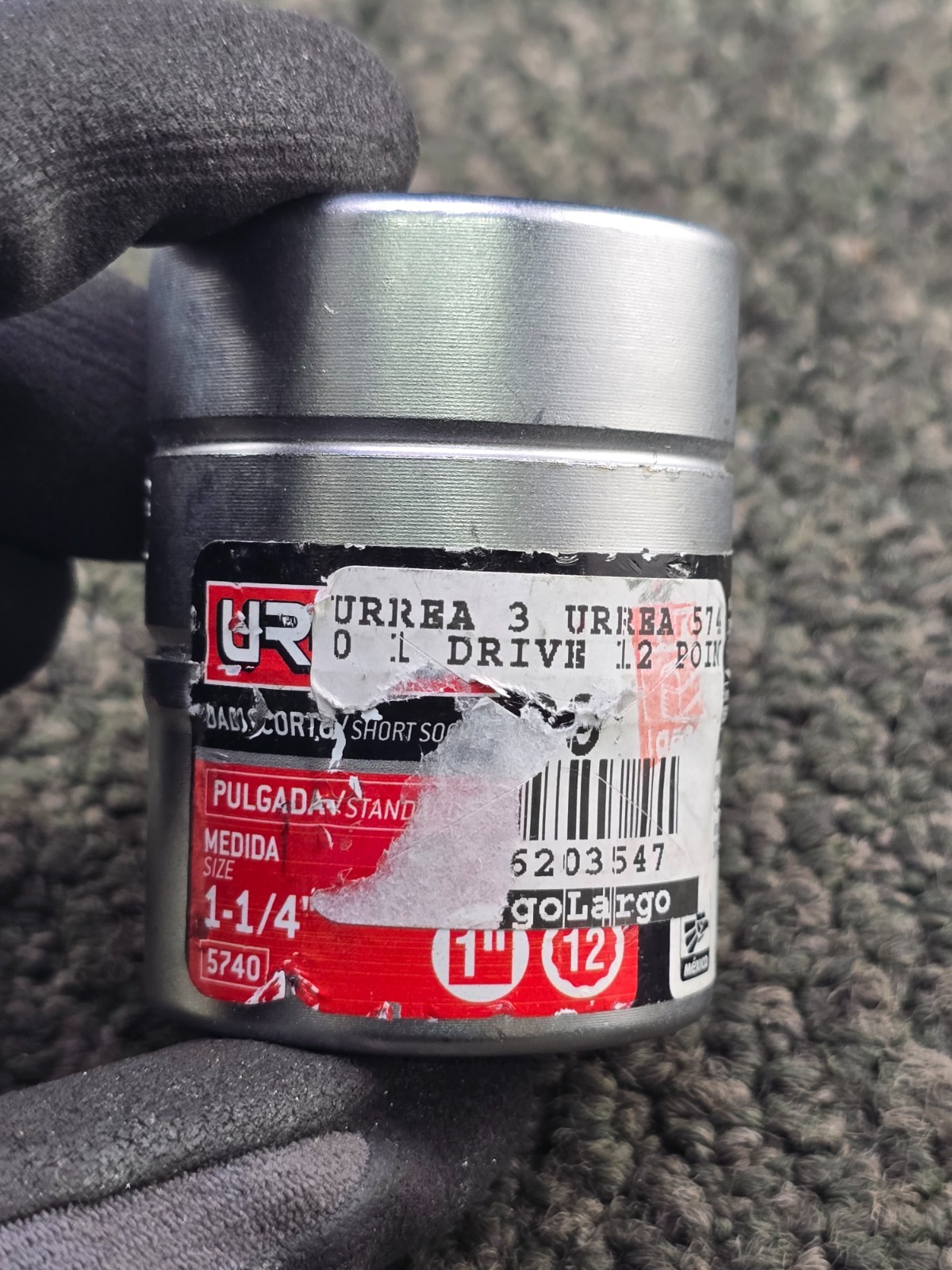 (QTY 2) URREA 5740: 1-1/4in SAE Standard Socket 12 Point Chrome