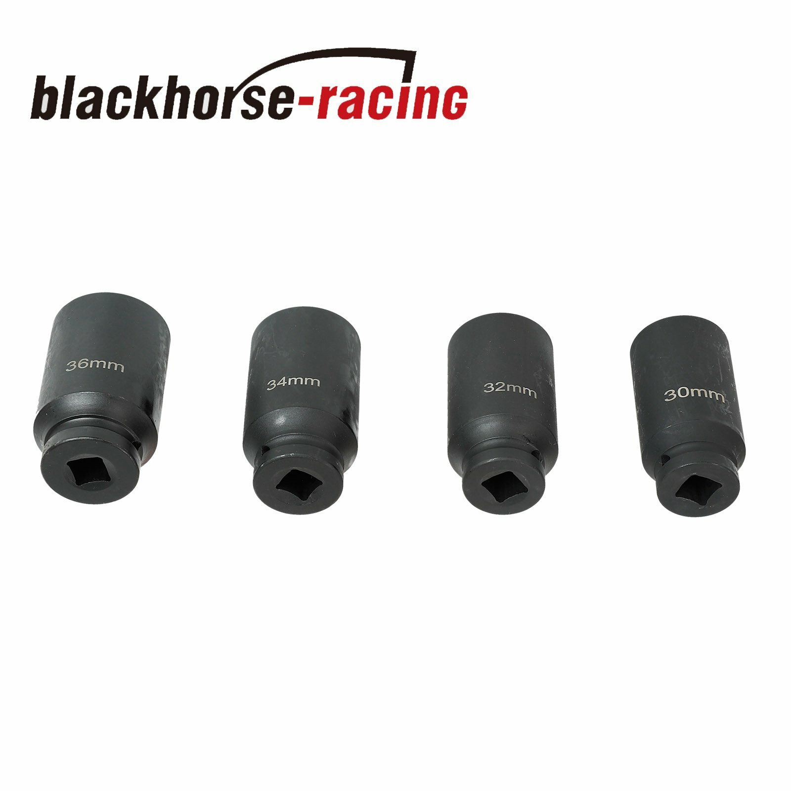 4Pcs 1/2″ Drive Spindle Axle Nut Socket Set 12 Point 30mm 32mm 34mm 36mm