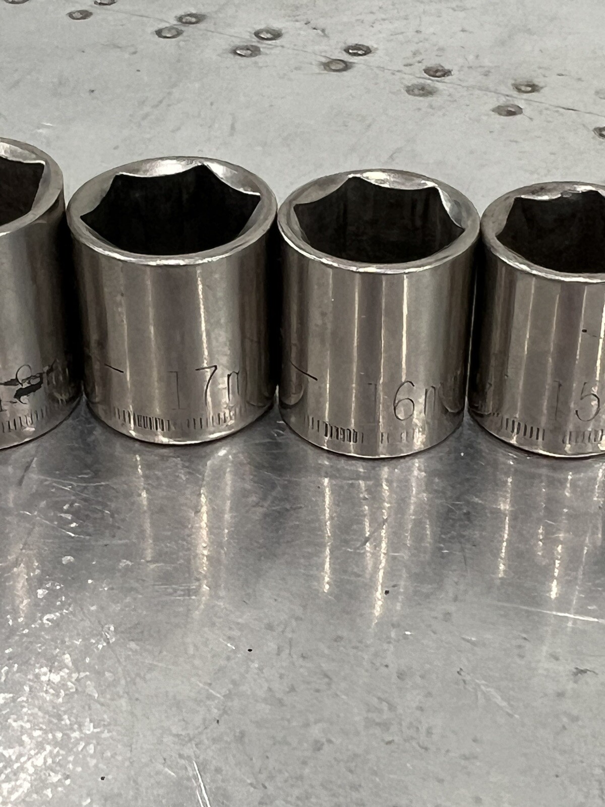 CRAFTSMAN TOOLS 12pc 3/8» DRIVE 6 POINT + DOUBLE SQUARE SOCKET SET USA READ