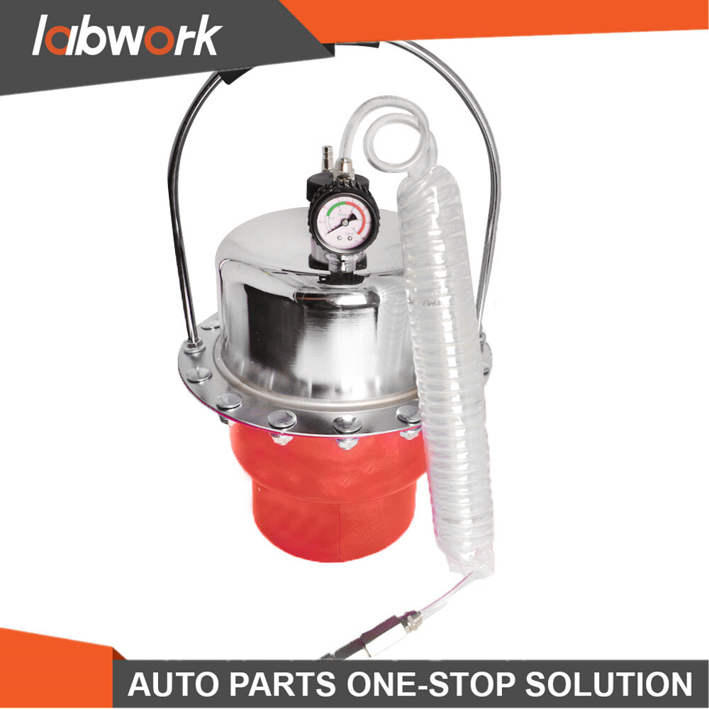 Labwork Portable Pneumatic Air Pressure Kit Brake & Clutch Bleeder Valve System