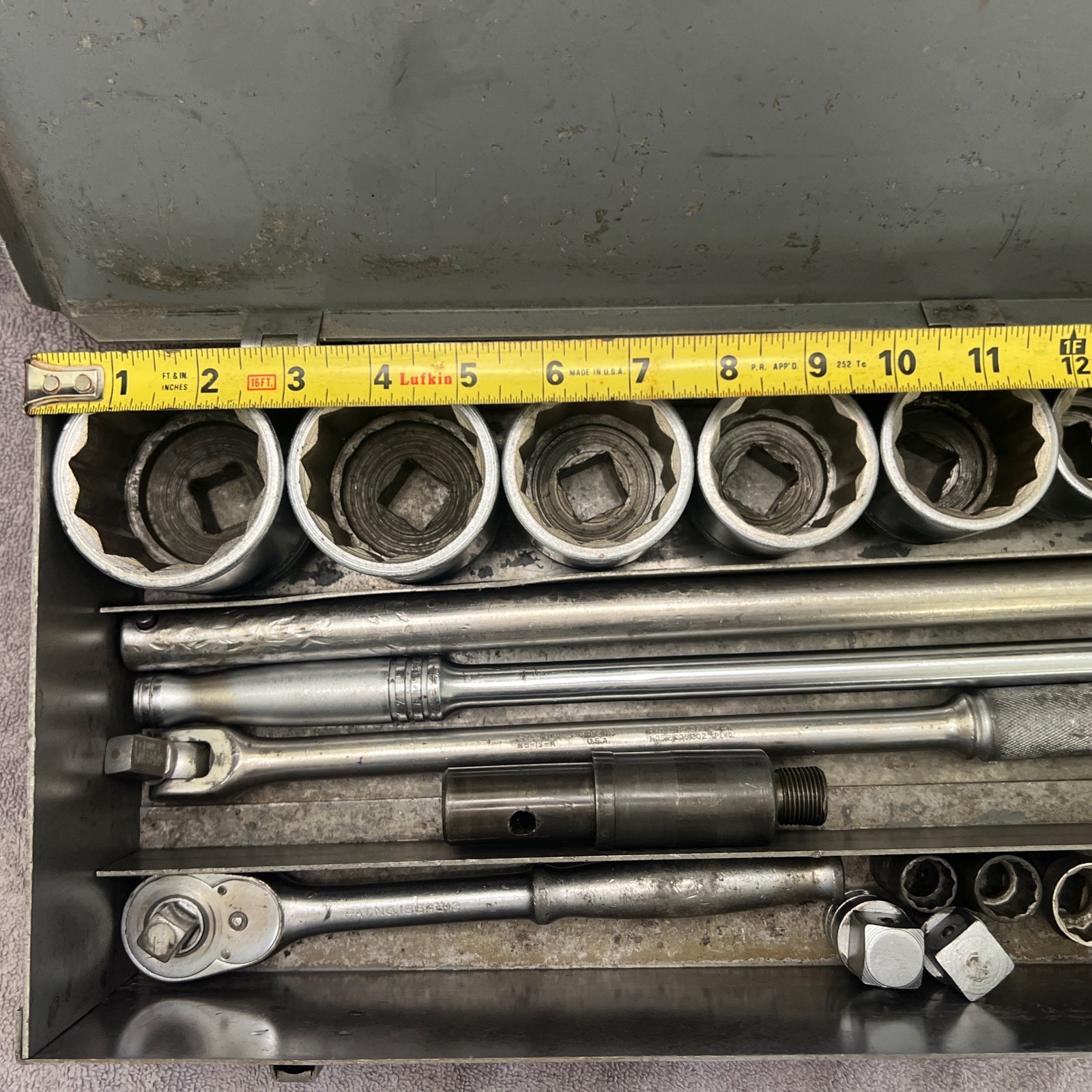 27pc Snap-on SAE Socket Set 3/4″ and 1/2”drive, LDH/SW series 9/16″ to 2″