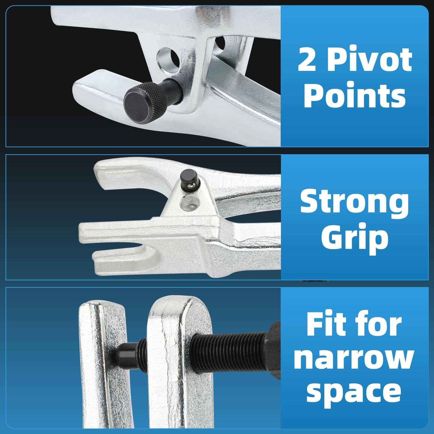 8MILELAKE 6pc Front End Service Tool Kit Ball Joint Separator Pitman Arm Tie …