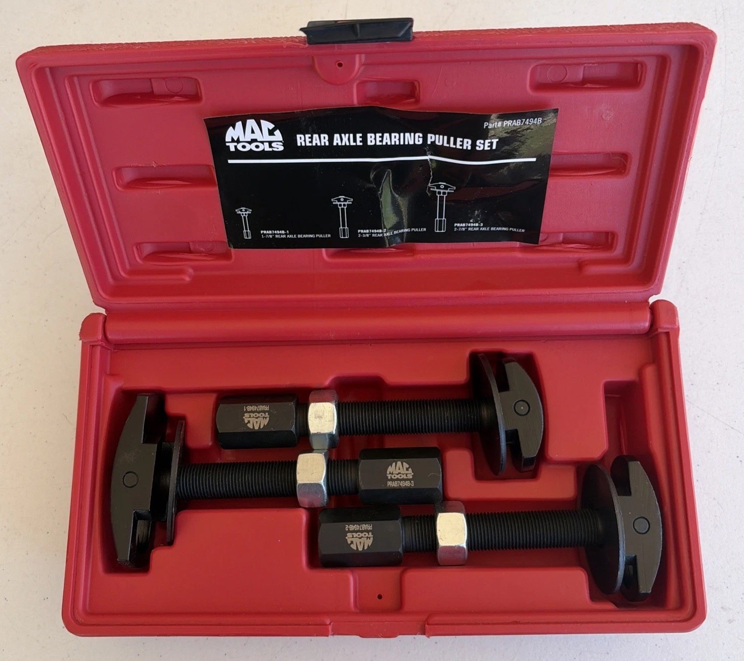 Mac Tools Rear Axle Bearing Puller Set PRAB7494B