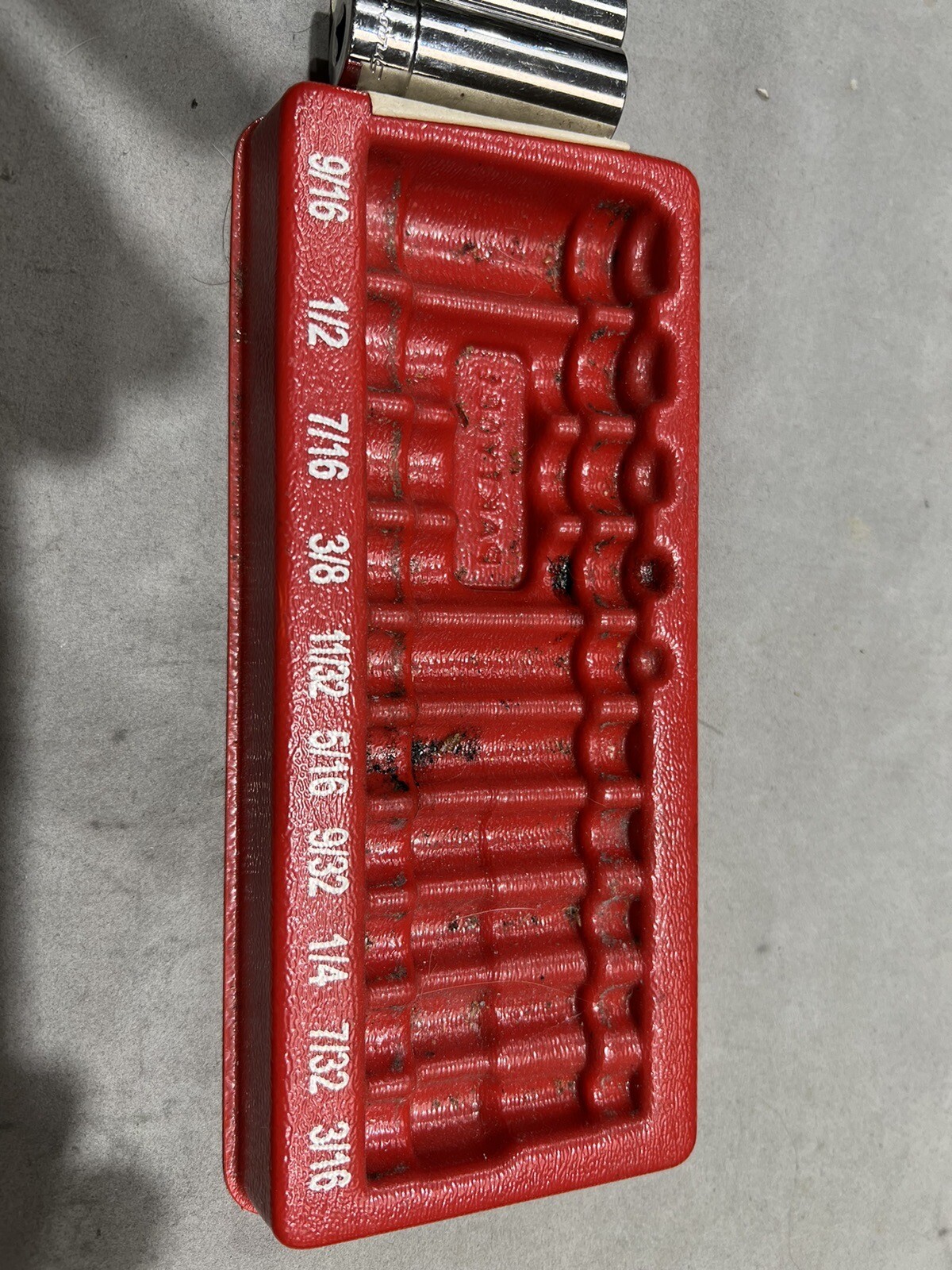 #bc473 SNAP-ON TOOLS 1/4 DRIVE SAE DEEP 12 POINTCHROME SOCKET SET 110STMDY