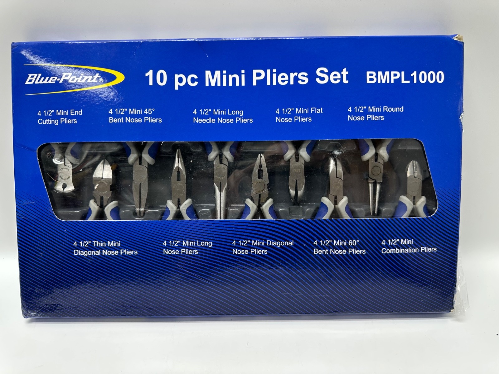 Blue Point by Snap On 10 Piece Mini Plier Set BMPL1000