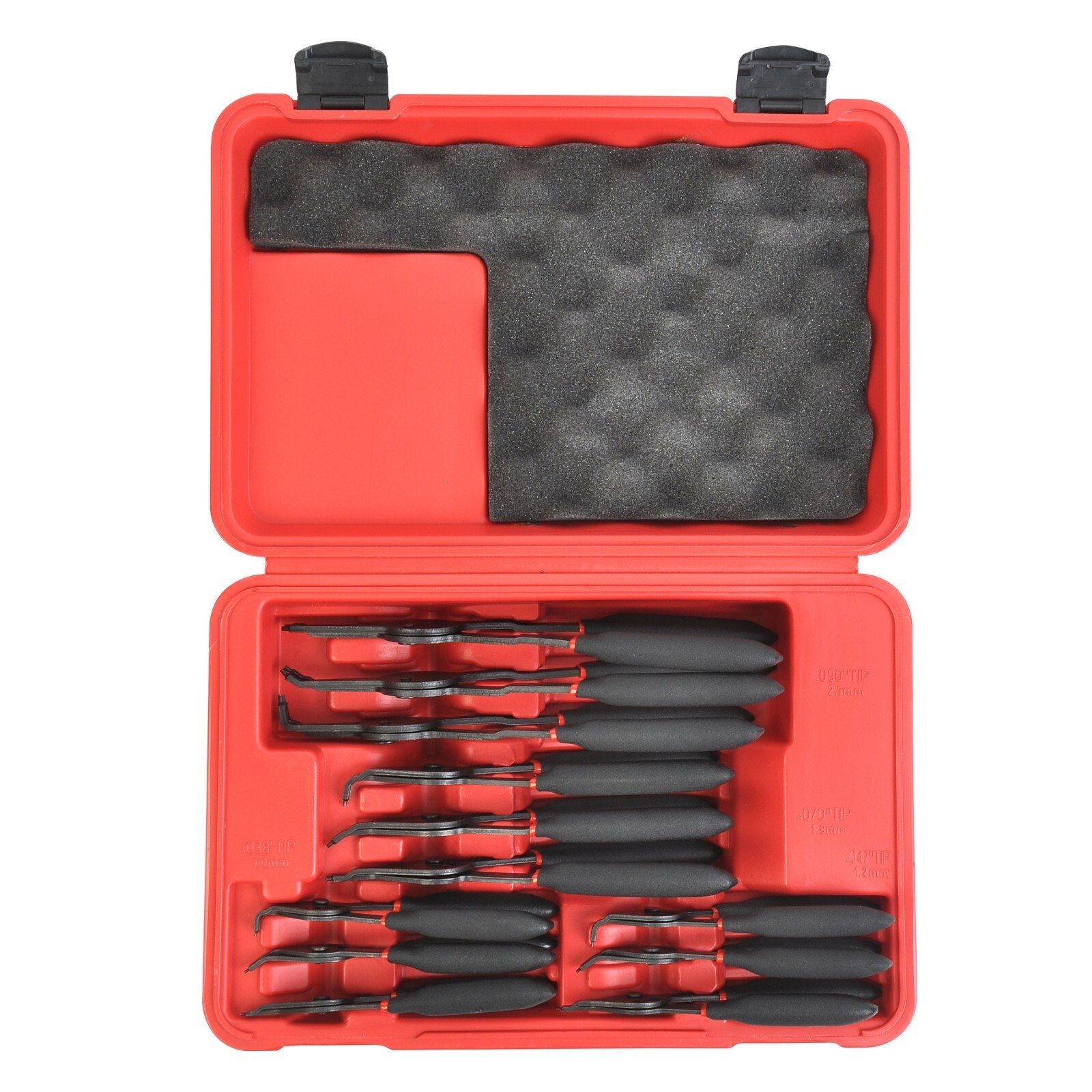 Versatile Retaining Snap Ring Pliers set 45 degree 90 degree and straight Tips