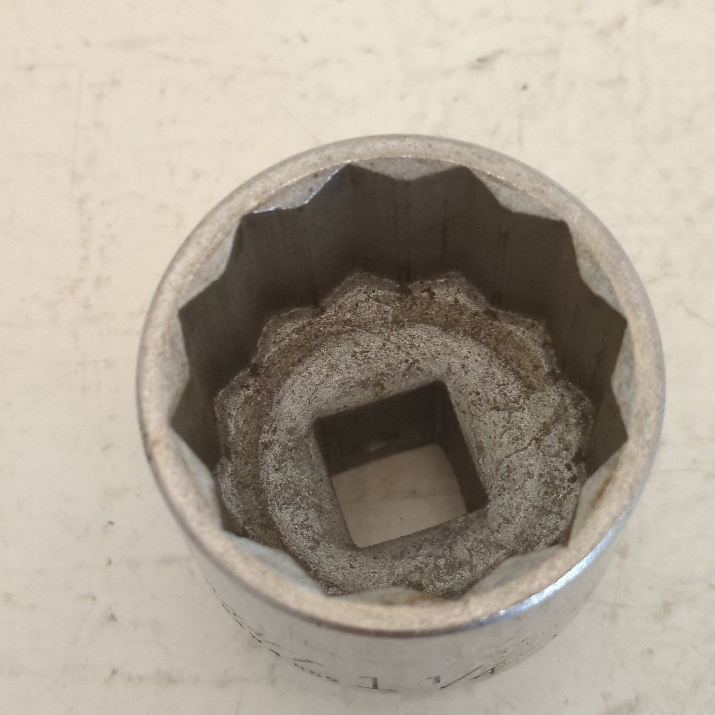 Vintage Powr-Kraft 1 1/4” 12 Pt. 1/2” Drive Socket #84W4865 – VGC