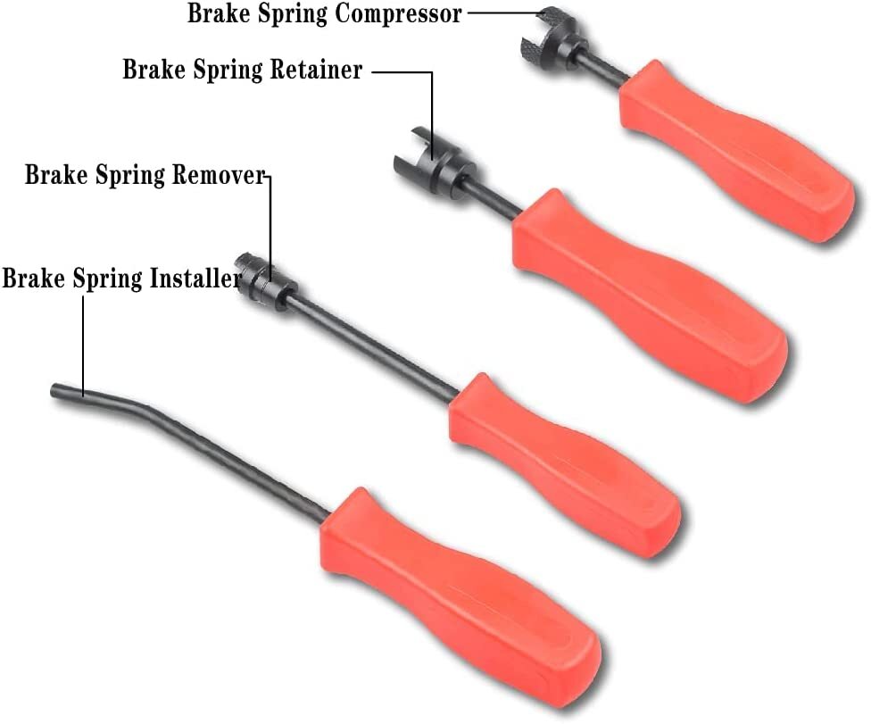 8PC Drum Brakes Service Tools SPRING INSTALLER REMOVER PLIERS & Adjustment Spoon