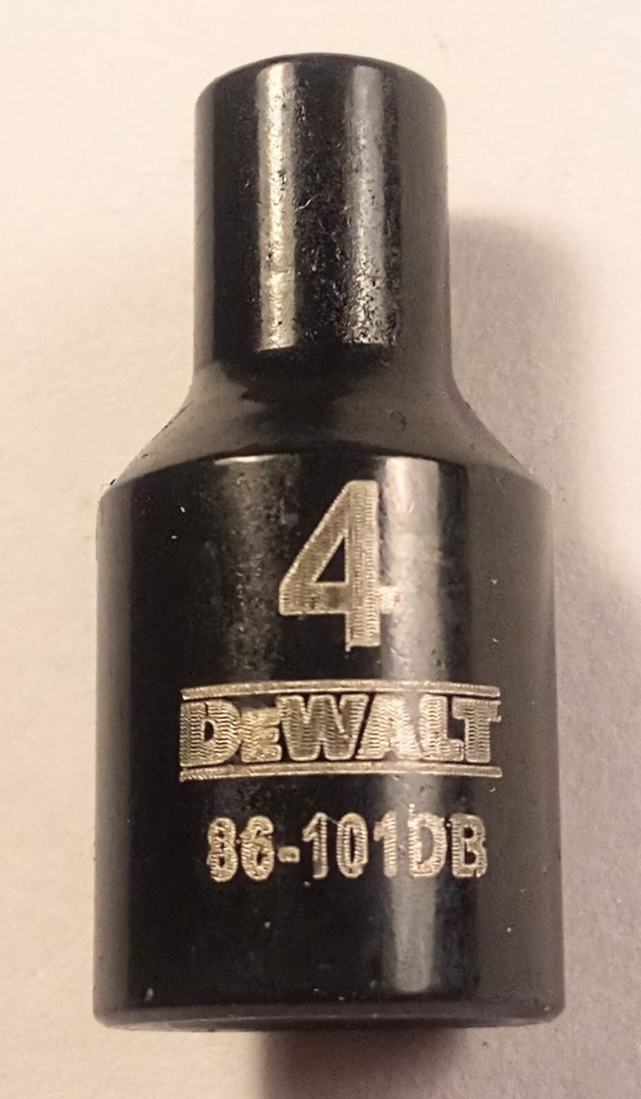 DeWalt 4mm x 1/4″ Dr Black Chrome Socket – 86-101DB – 6 Pt Free Shipping