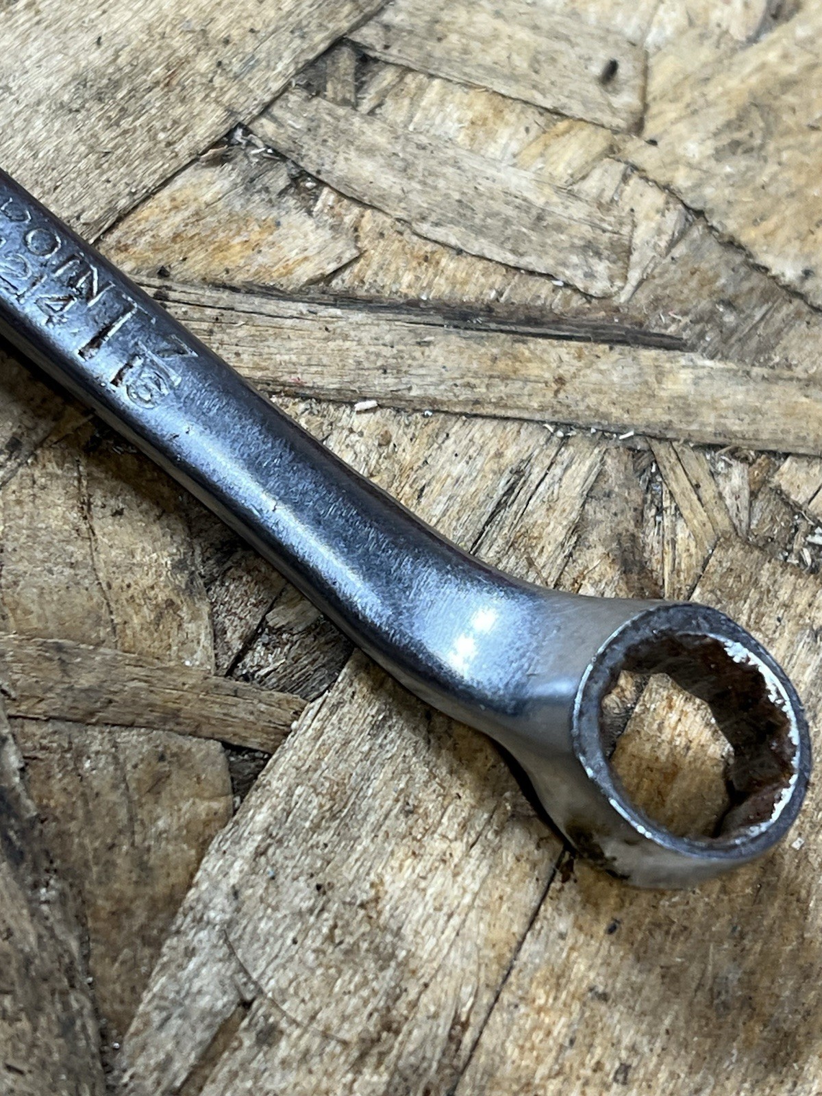 Blue point XS-1214 3/8-7/16 USA Double Box End Wrench Used