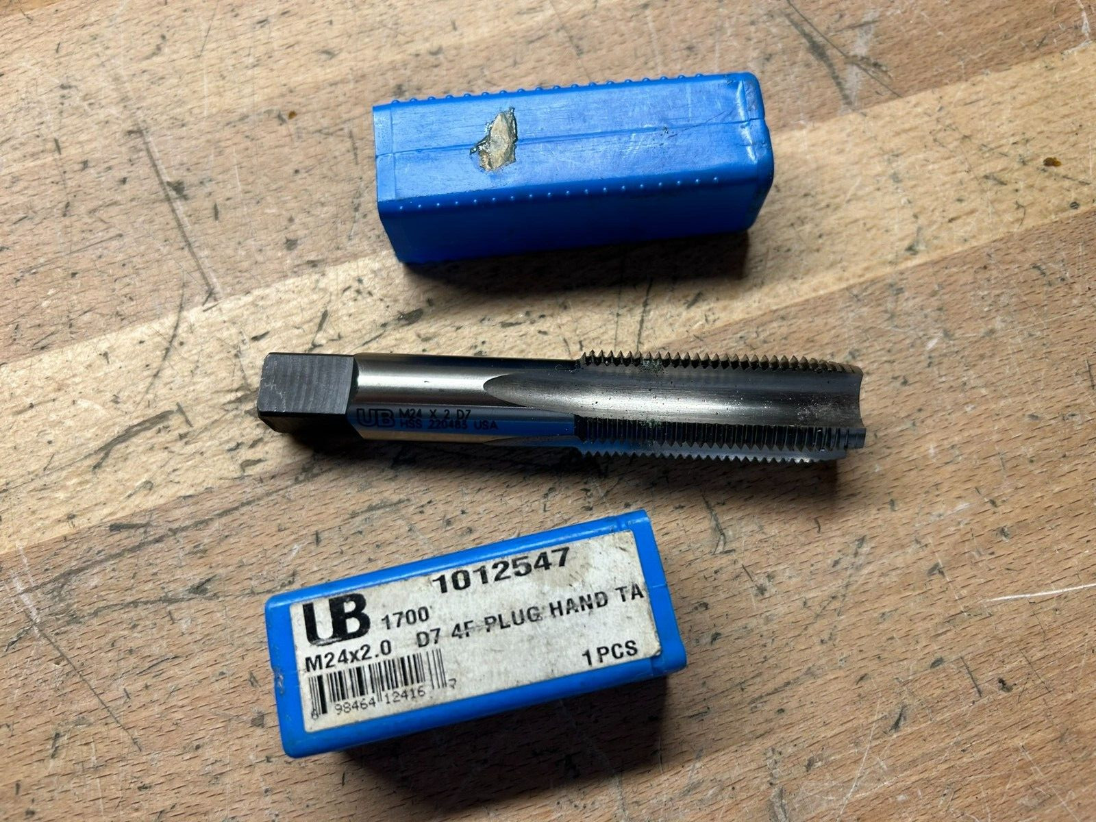 UNION BUTTERFIELD M24 X 2.0 Metric HSS TAPER Starter Tap 4FL RH D7 1012547-NEW