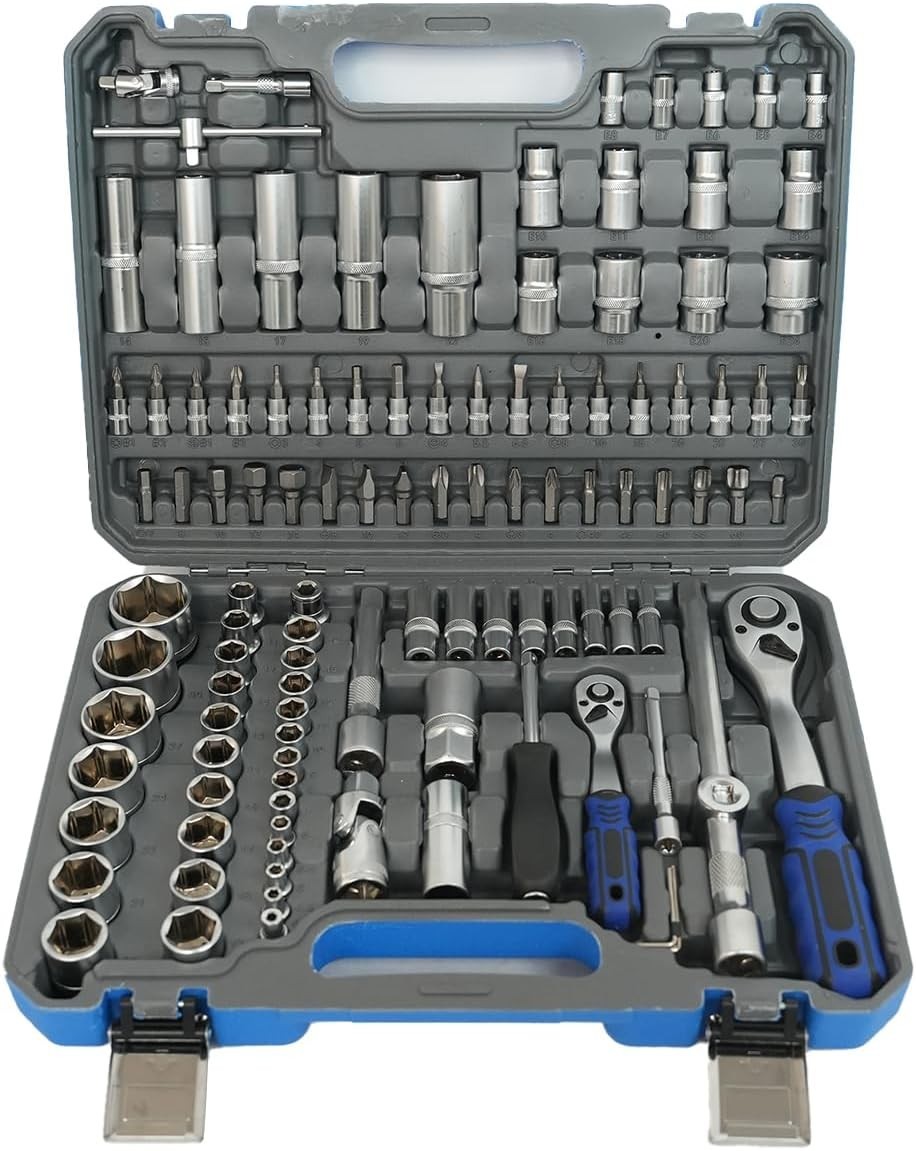 Precision 1/2″ & 1/4″ Drive Ratchet Socket Set – Pearl Nickel Alloy Steel