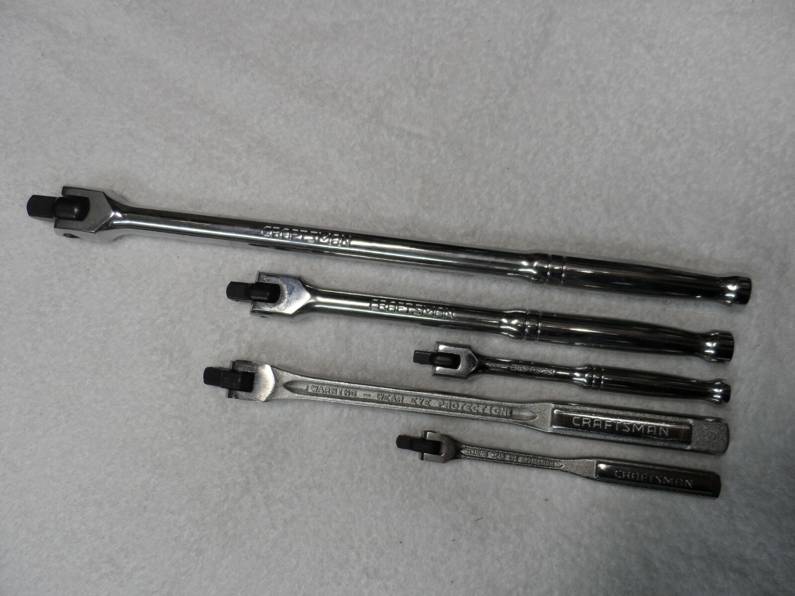 Craftsman 1/4″ 3/8″ 1/2″ Drive Polish & Satin Breaker Bar Set – 5 pcs