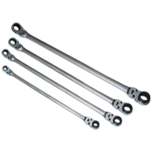 Mountain ex-pffgbxz-4pc 4 Piece SAE D.B. Universal Spline Ratcheting Wrench Set
