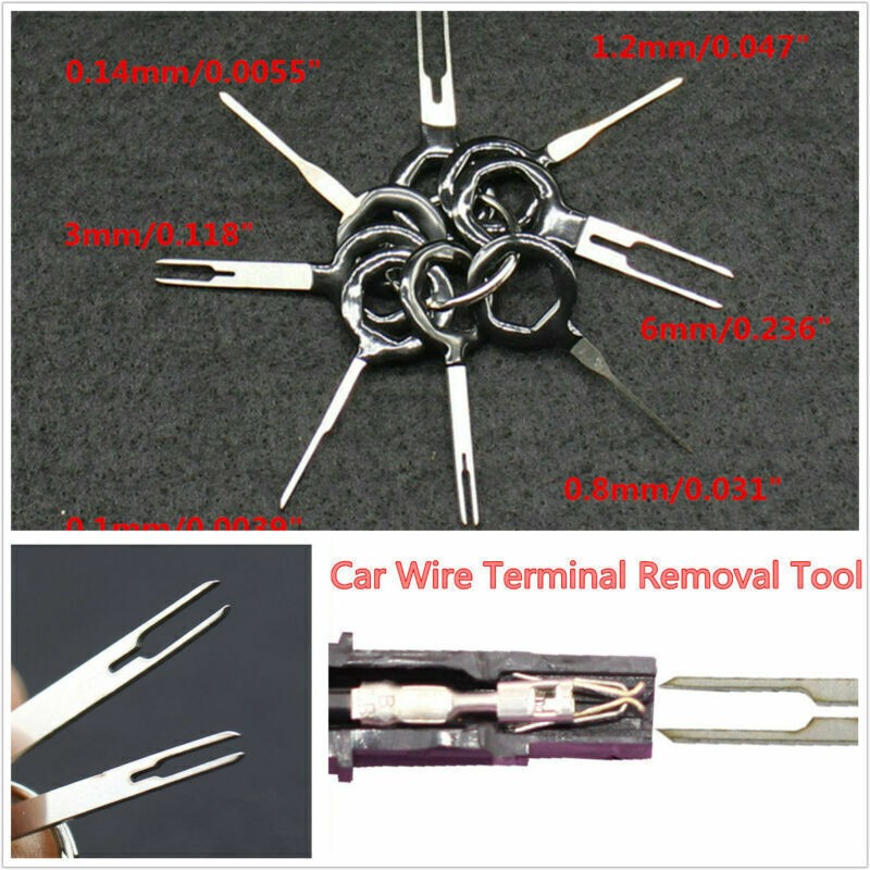 Car Terminal Removal Key Tool Wiring Connector Fast Extractor Puller Release Pin
