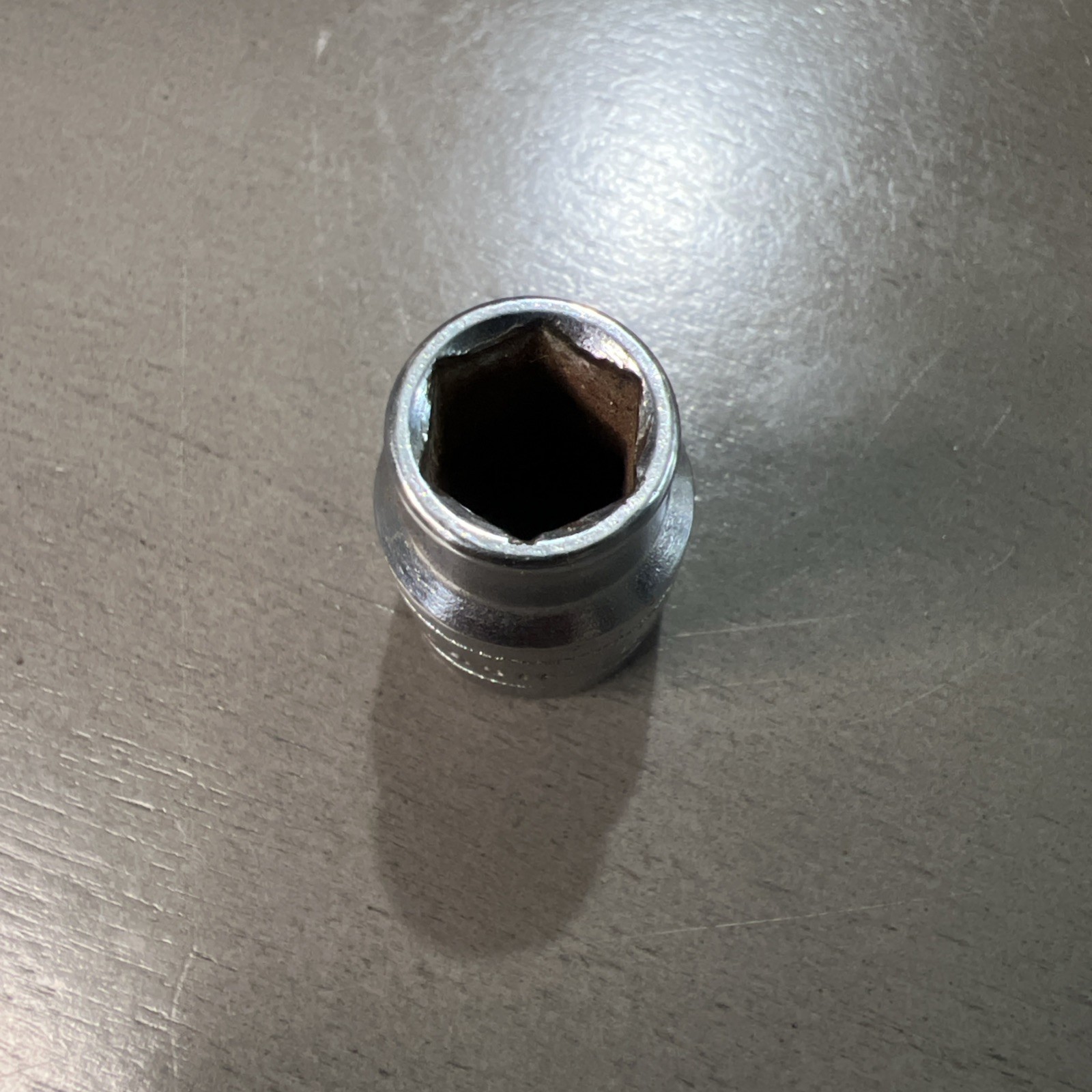 Vintage S-K Tools No.45112 3/8″ Chrome Shallow Socket 6pt 3/8″ Drive Made in USA