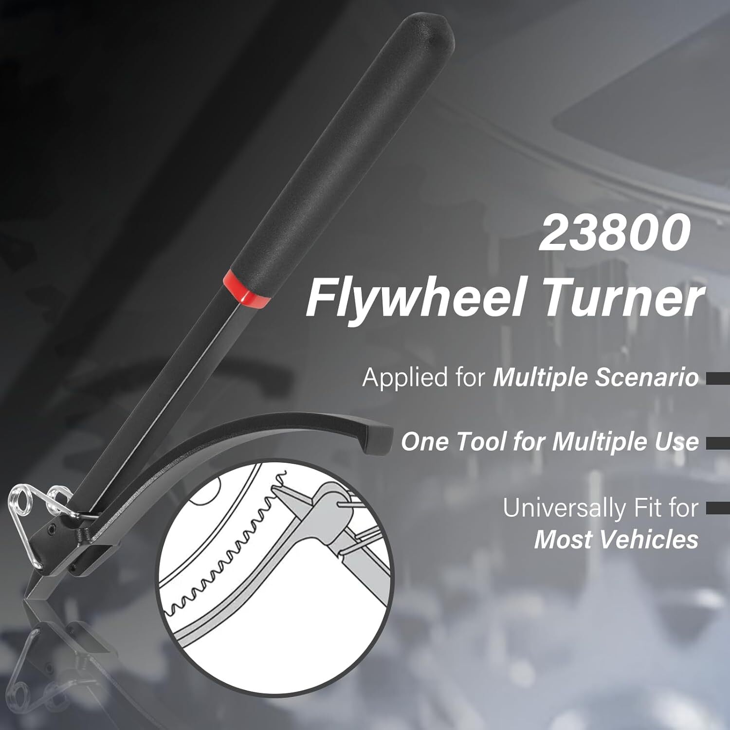 Universal Flywheel Turner Turning Tool Wrench Flex Plate Holder for Most Vehicle