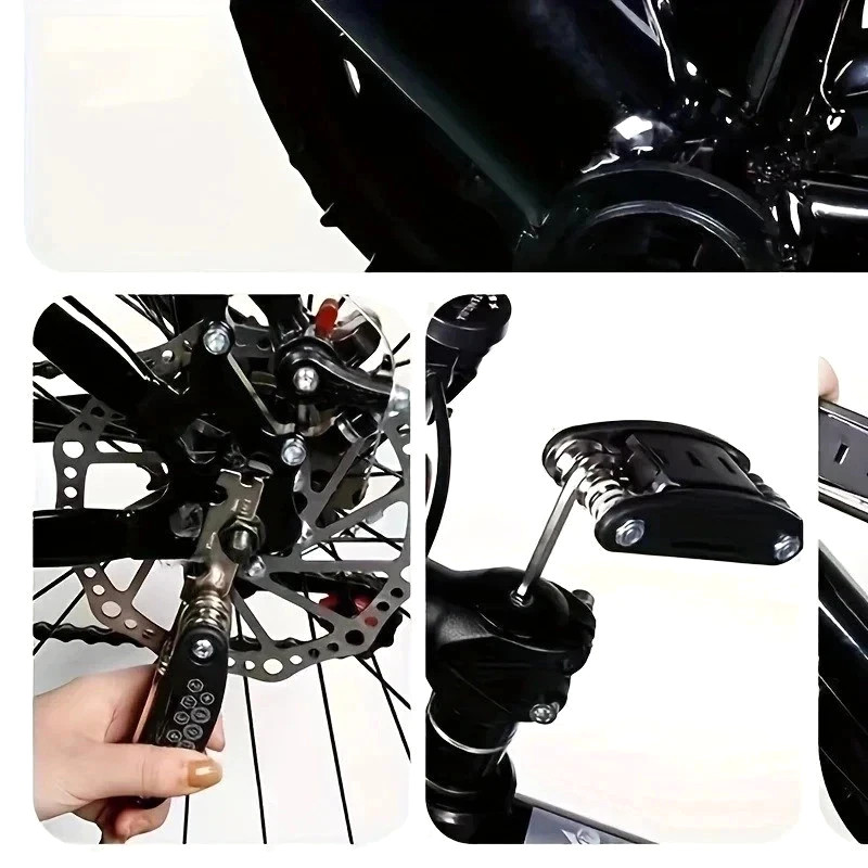 Socket Wrench Set, Non-Slip Rotating Head. Durable Stainless Steel 16-in-1