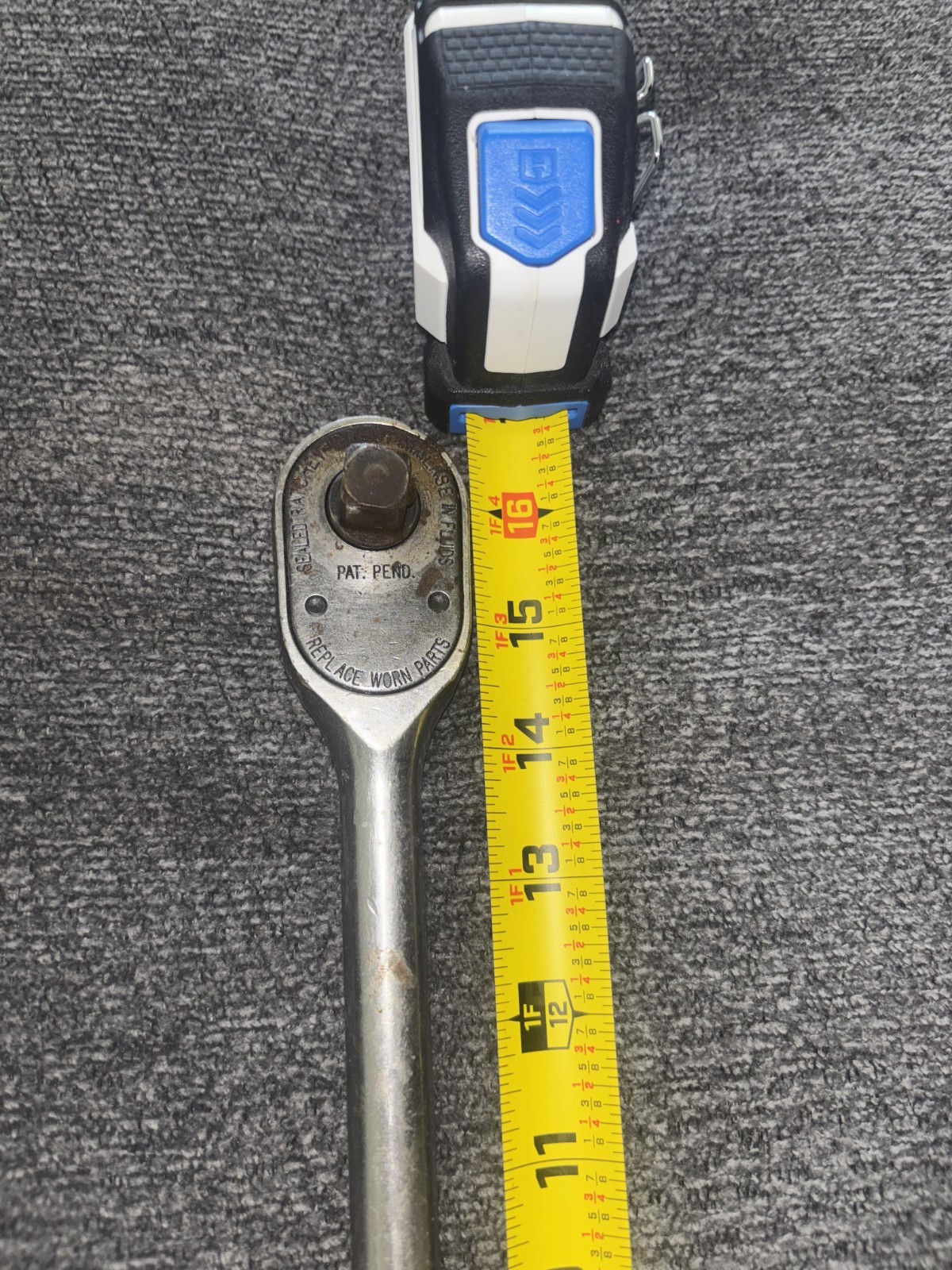 Snap On 1/2 Ratchet Soft Handle Long Handle 72 Teeth