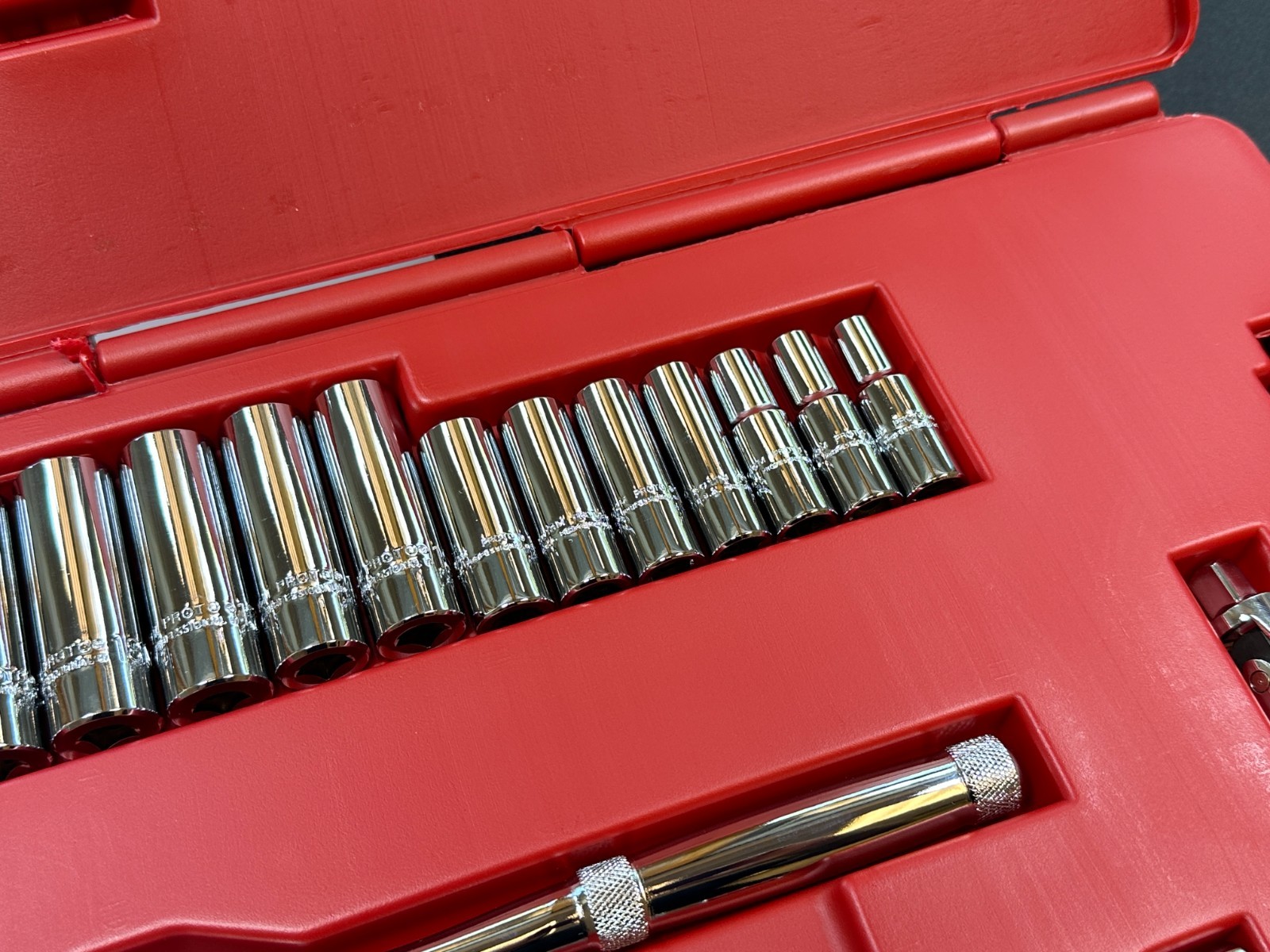 🇺🇸 NEW Proto USA J52222XL 3/8″ Drive 29pc Metric 8mm-19mm Service Socket Set
