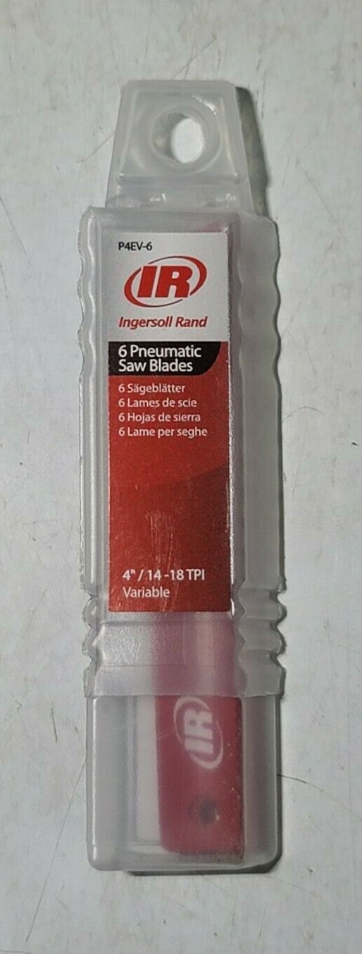 New IR 4″ Metal Cutting Reciprocating Air Saw Blades, 14-18 TPI #P4EV-6