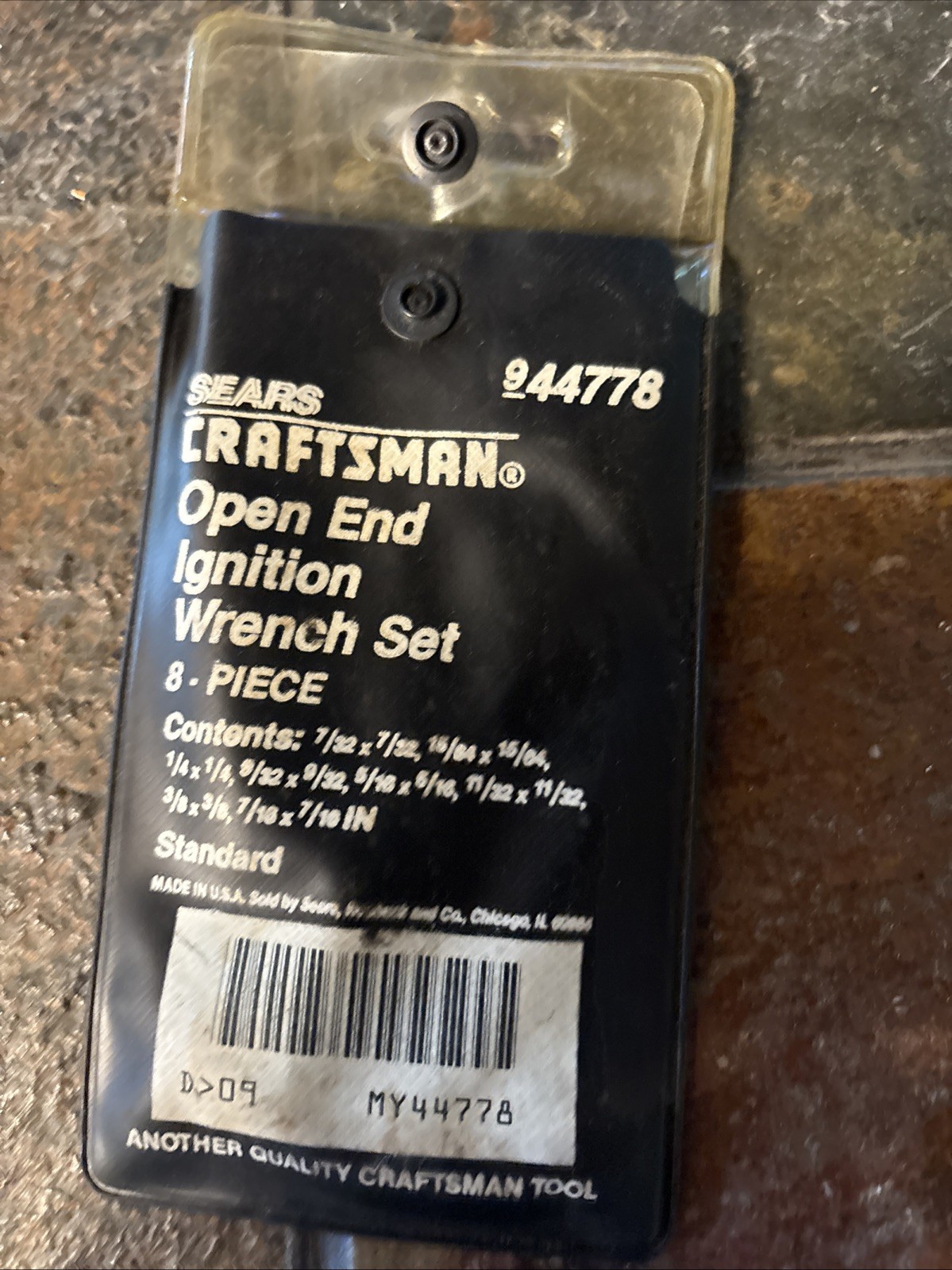Craftsman Tools 7 pc Open End Ignition Wrench Set 44778 USA Missing 15/16