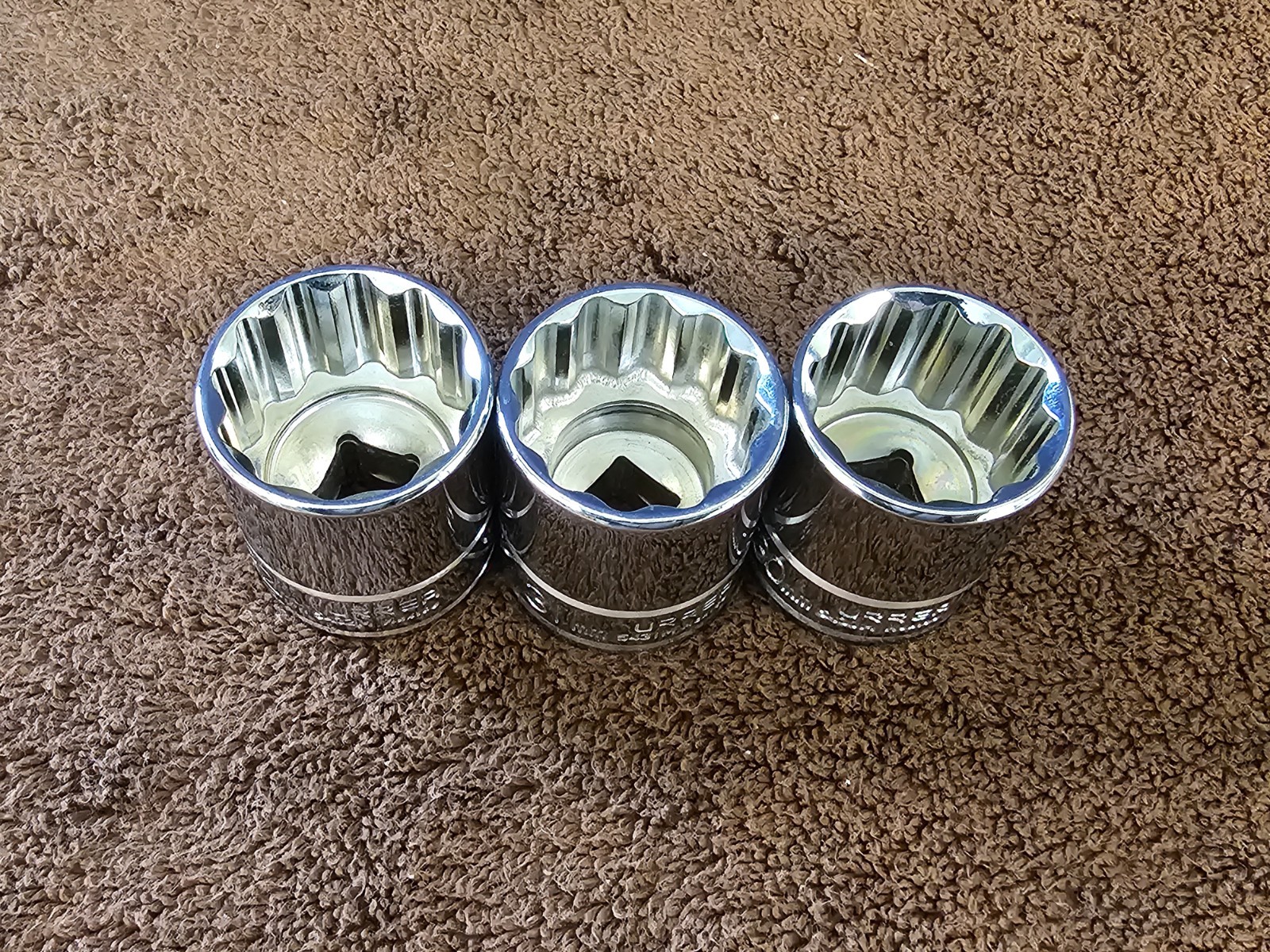 11 Urrea Metric 1/2″ Drive 12mm 20 21 23 25 26 28 29 30 31 32 Socket Set Point