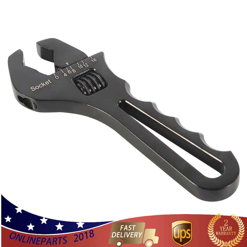 3AN-16AN Adjustable An Fitting Wrench Aluminum For An Hose Adapters Ends Spanner