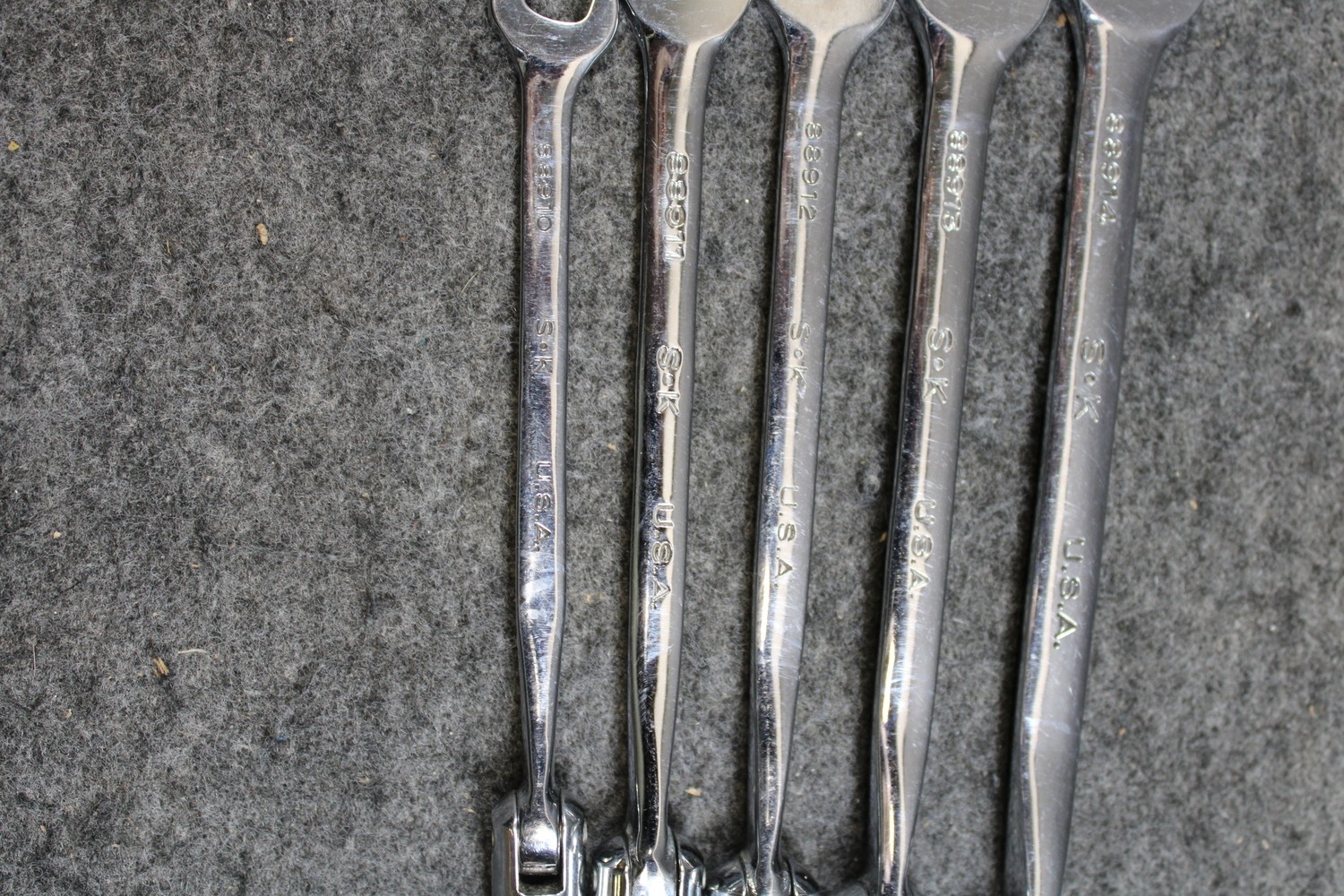 SK Tools Metric Flex Head Combination Wrench Set 10mm-19mm w/Tray (458903)