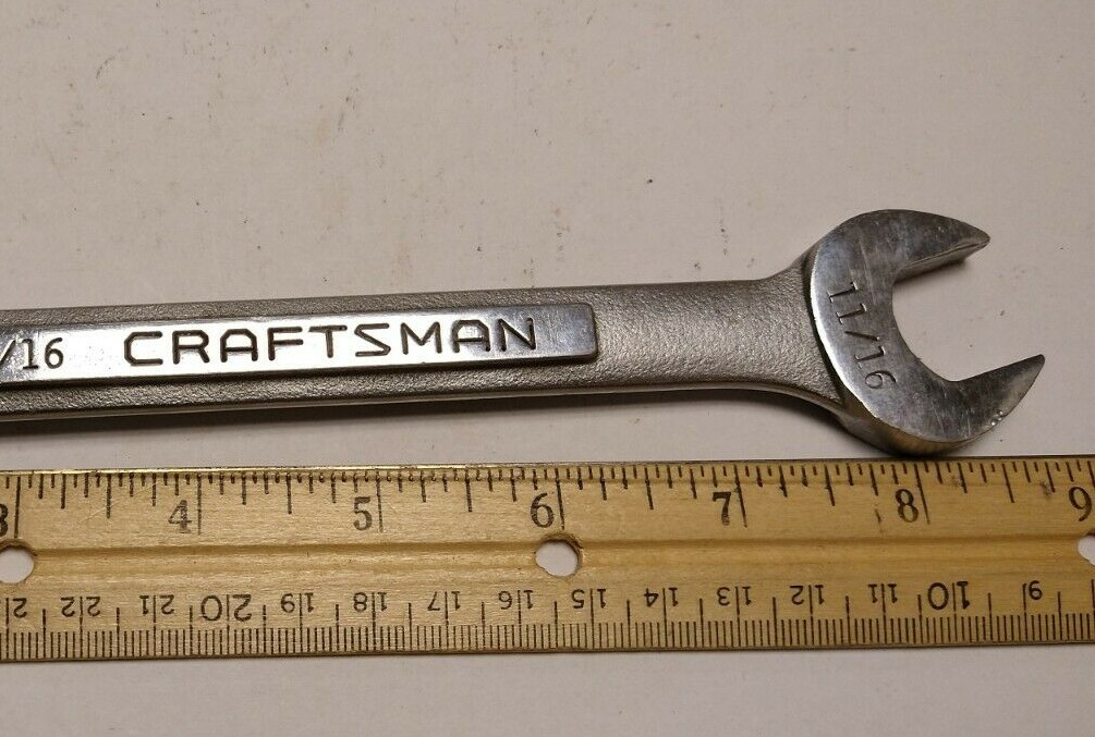 Craftsman 11/16in. Combination Wrench Vintage V 44698 Made in USA
