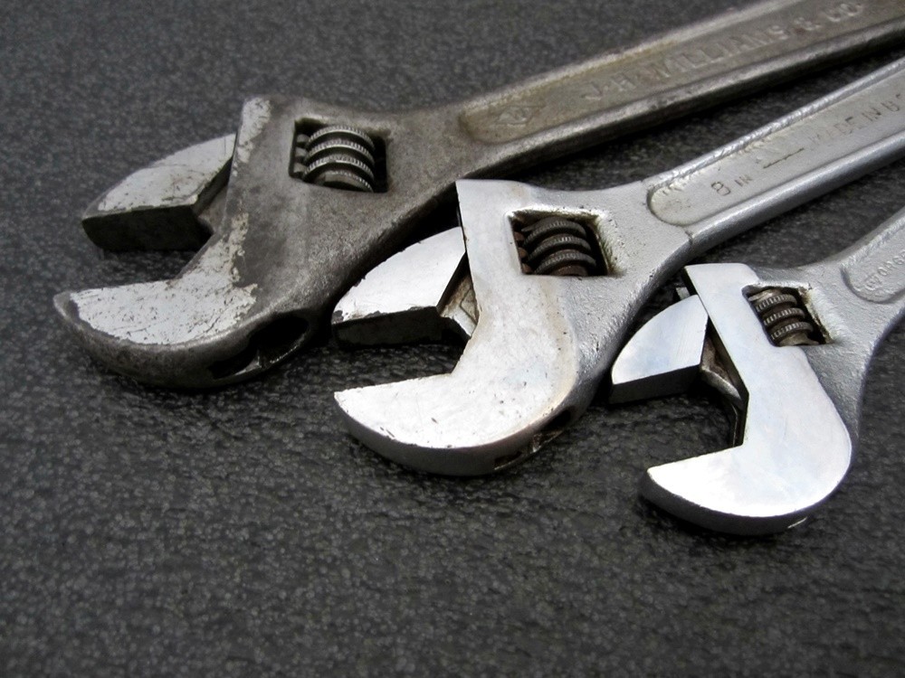Vintage J.H. Williams 3pc Adjustable Wrench 6″ 8″ 10″ Superjustable USA