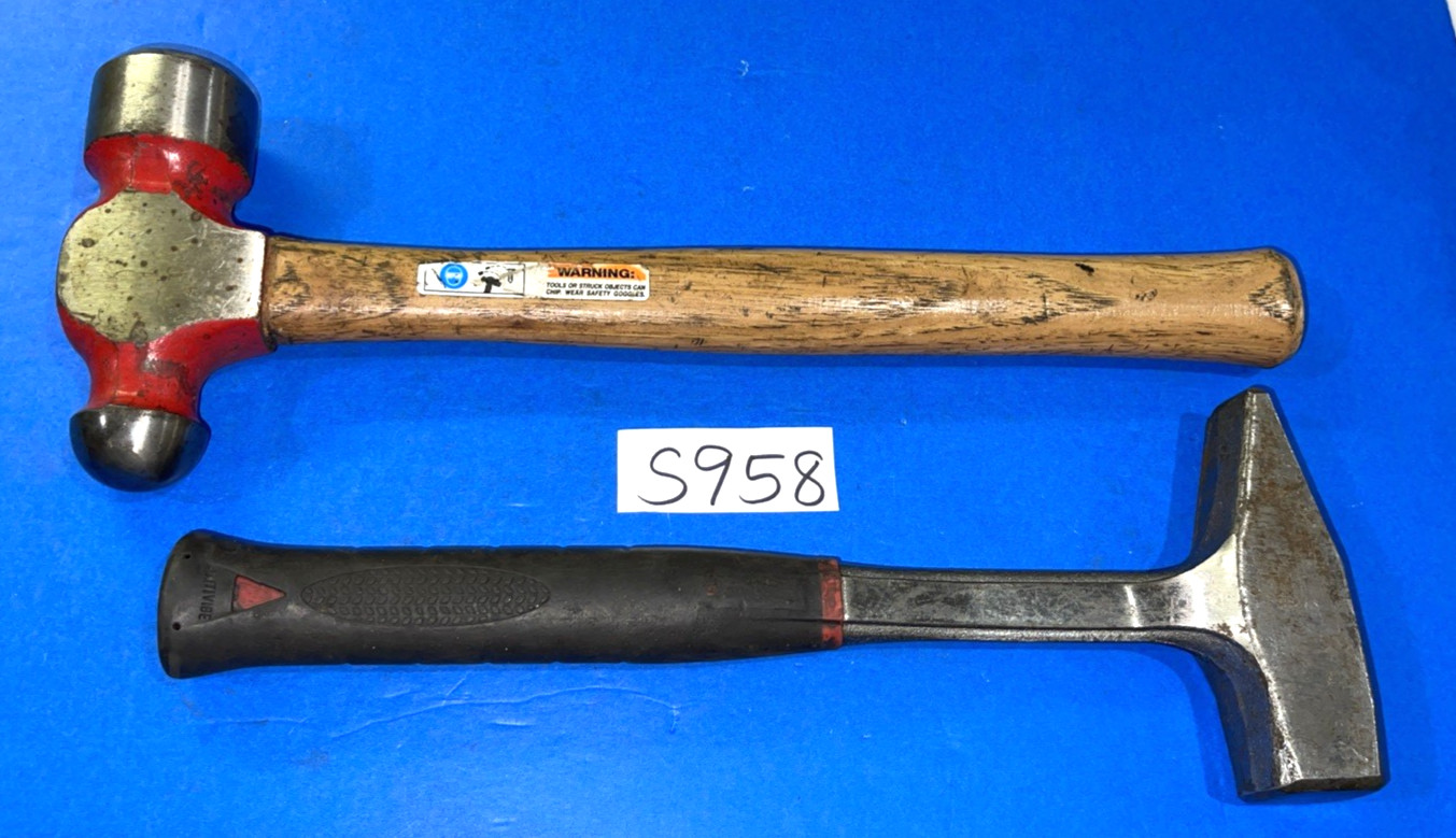 MAC TOOLS 2 PIECE ANTI-VIBE BLACKSMITH & BALL PEEN HAMMERS 48OZ FREE SHIP IN US