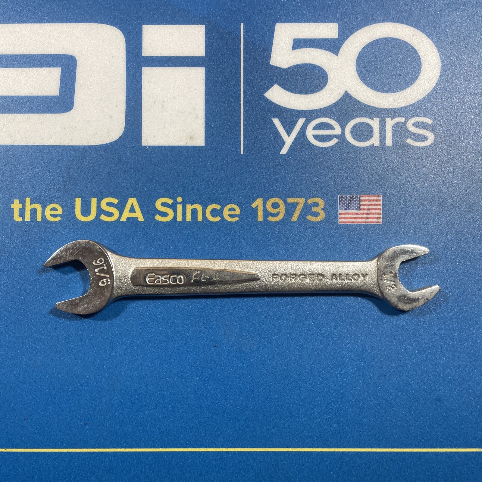Easco 61 120 Double Open End Wrench Size 5/8 in x 9/16 in USA Tool
