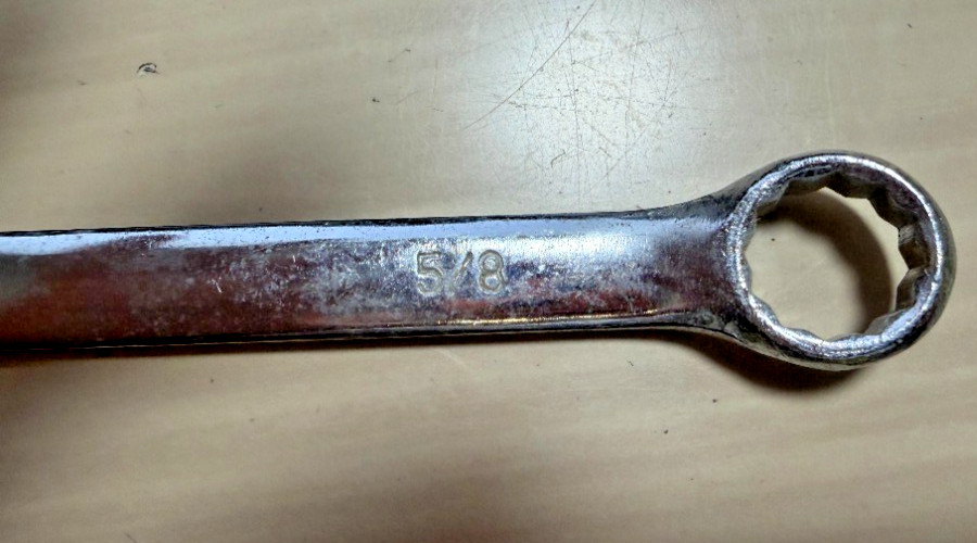 New Offset V-Notched Combination Wrench 12 Point SAE Standard 5/8 Inch 7″ long