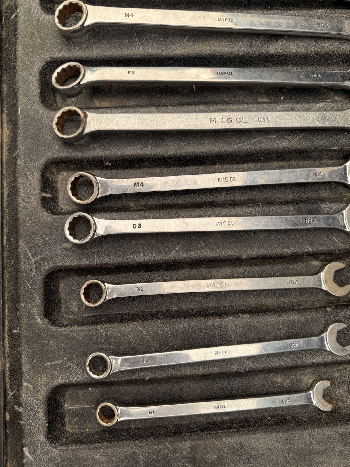 mac wrench set of 10 metric sizes 10mm to 19mm Missing 13mm