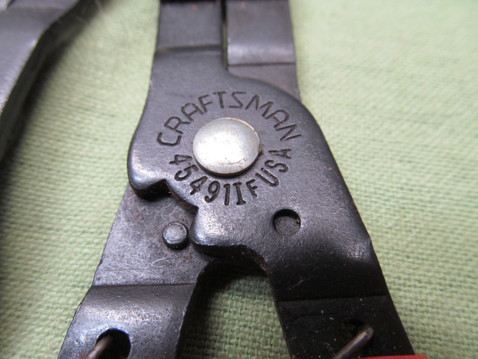 Pair of USA Made Craftsman Snap Ring Pliers – External & Internal Spring Loaded