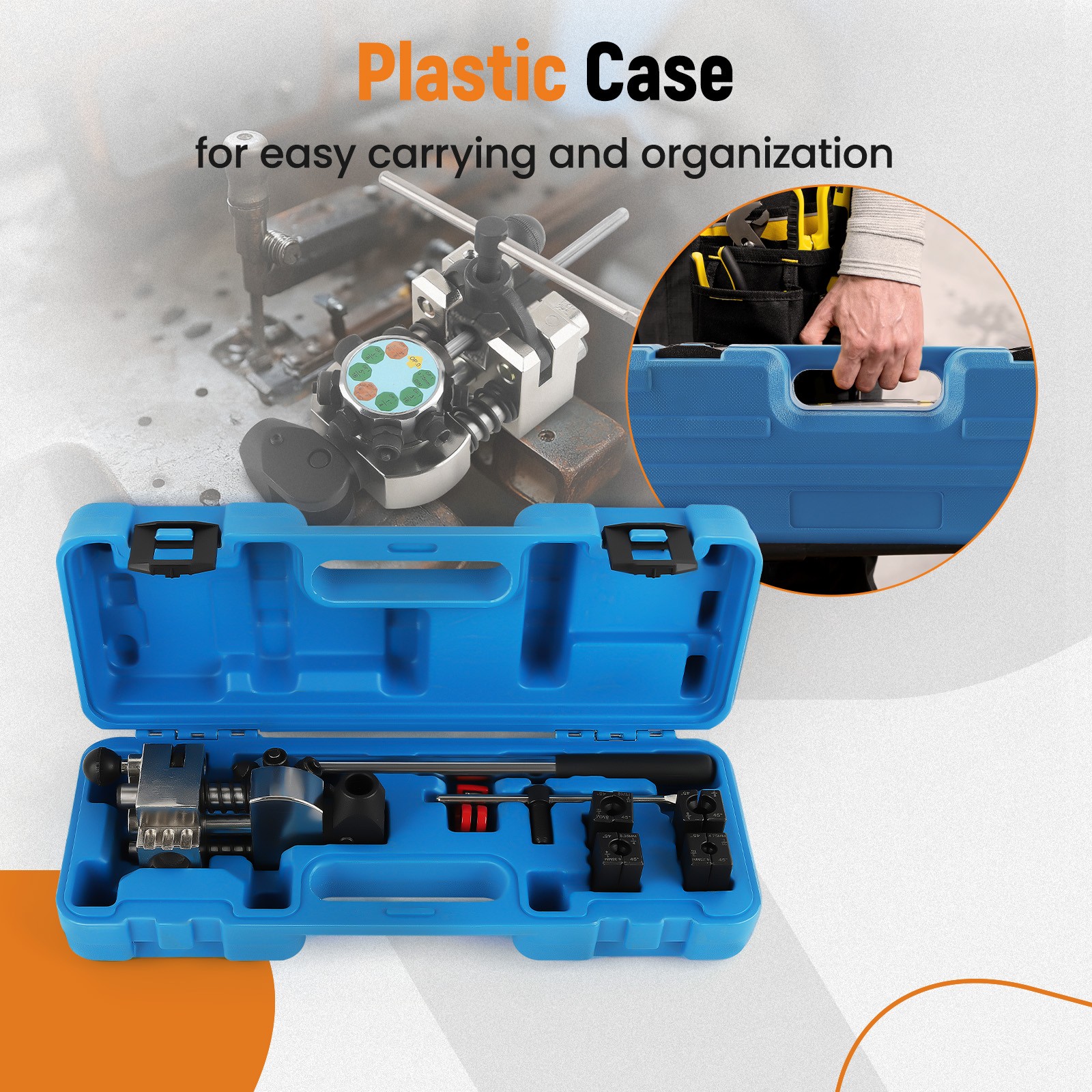 New Brake Pipe Flaring Tool Kit Tube Brake Line Flaring Tool Kit for Steel