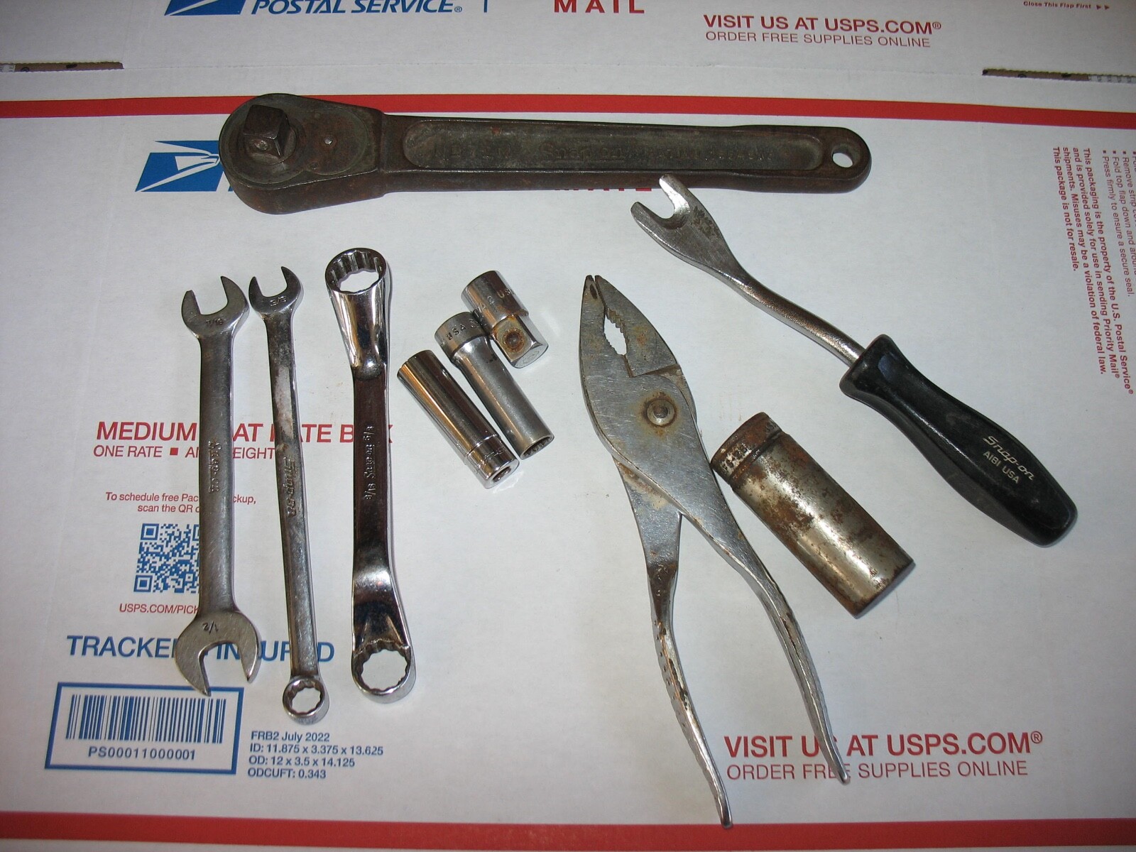 SNAP-ON LOT: 15-PCS. LOT OF TOOLS, USED, VALUE:$1,000.00+