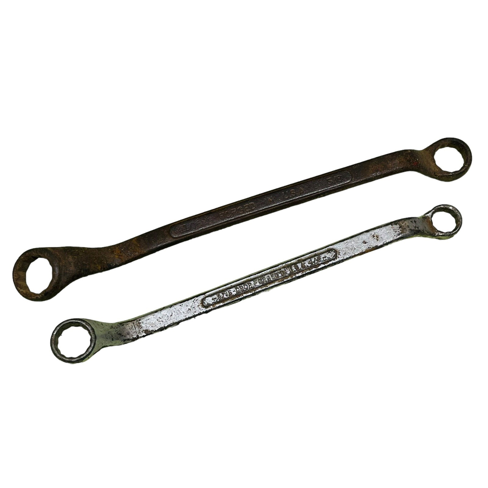 Lot 2 Offset Box Wrench Craftsman 11/16 5/8” & Unmarked 9/16 1/2” 12 Point