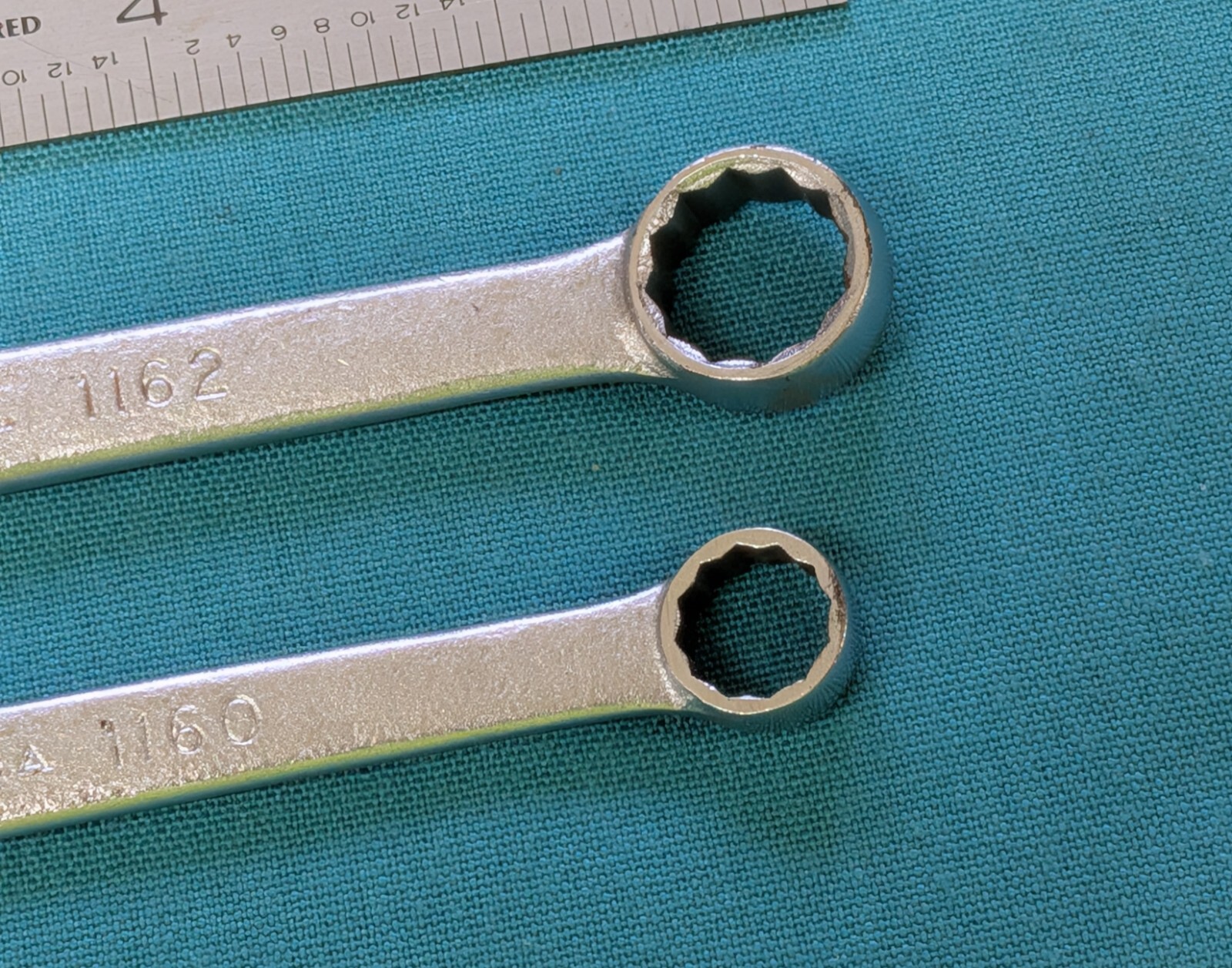 Vintage BONNEY # 1160 & 1162 12-pt. Combination Wrenches 3/8″ and 1/2″