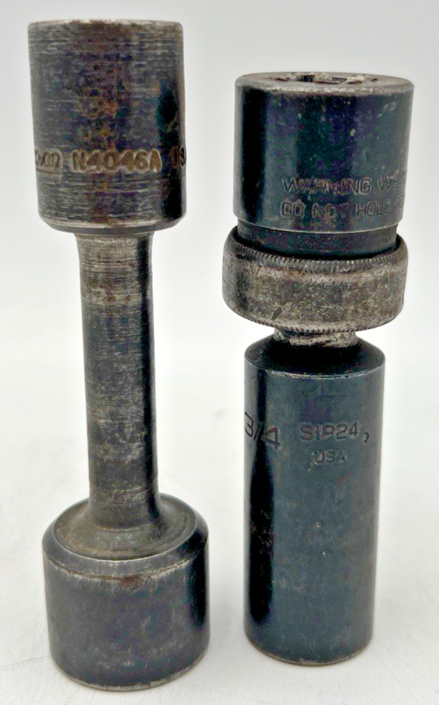(8) SNAP ON SOCKETS 3/4″ SWIVEL, 1-1/4″, 5/8, 7/8″, 15/16″, 3/4″, 9/16″, N4046A