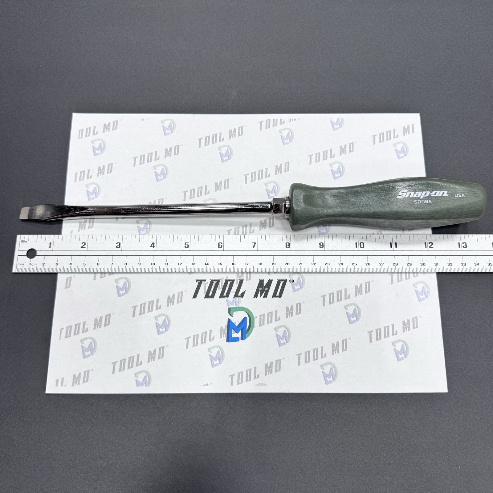 Snap-on Tools USA NEW RARE 2pc COMBAT GREEN Hard Handle Screwdriver Set SDD8A