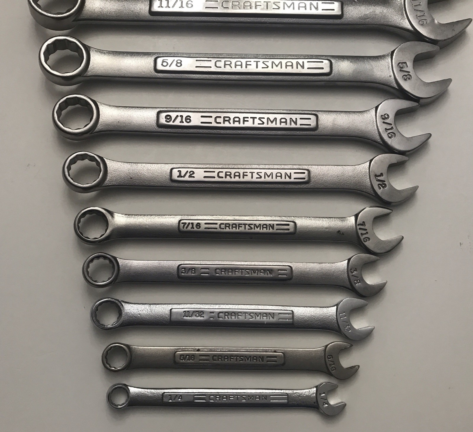 VTG Craftsman 14 Piece SAE 12pt Combination Wrench Set, 1/4″-1” V-VV-VA Series