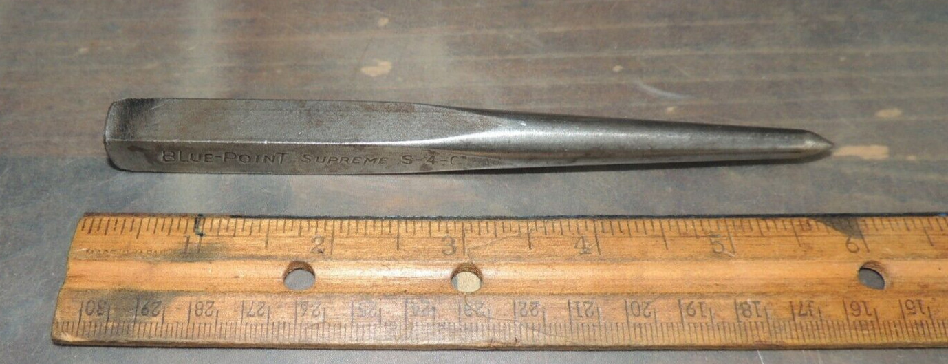 Vintage Blue-Point Supreme CENTER PUNCH S-4-C, 1947 DATE CODE 6″ LONG, USA MADE
