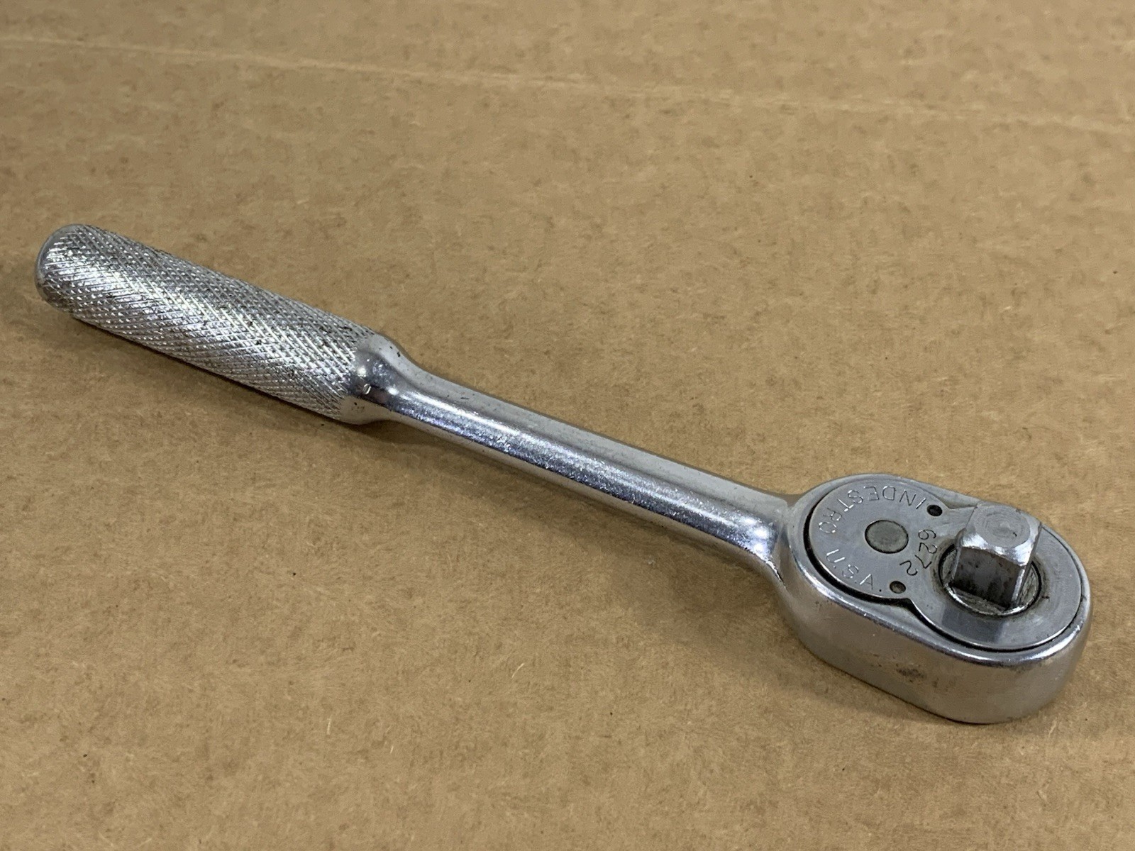 Vintage INDESTRO 6272 Ratchet 3/8″ Drive 7.5″ Long MADE IN USA